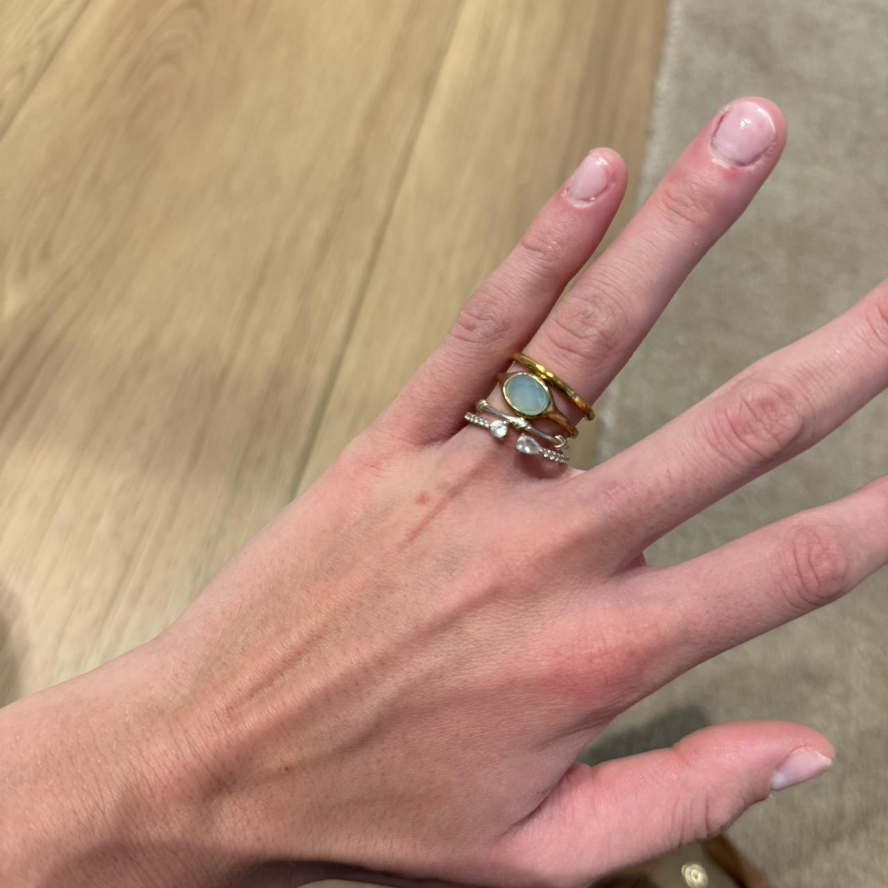 Women's Ring - Gold/Multi – Vintage ring stack - image 2