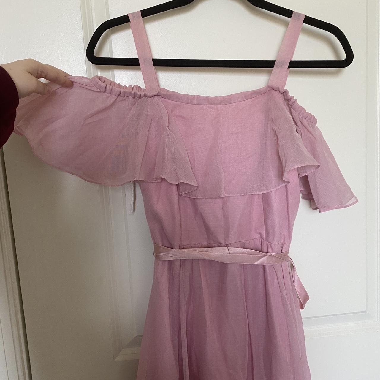 70s J.c. Penney vintage pink maxi gown. Has a Depop