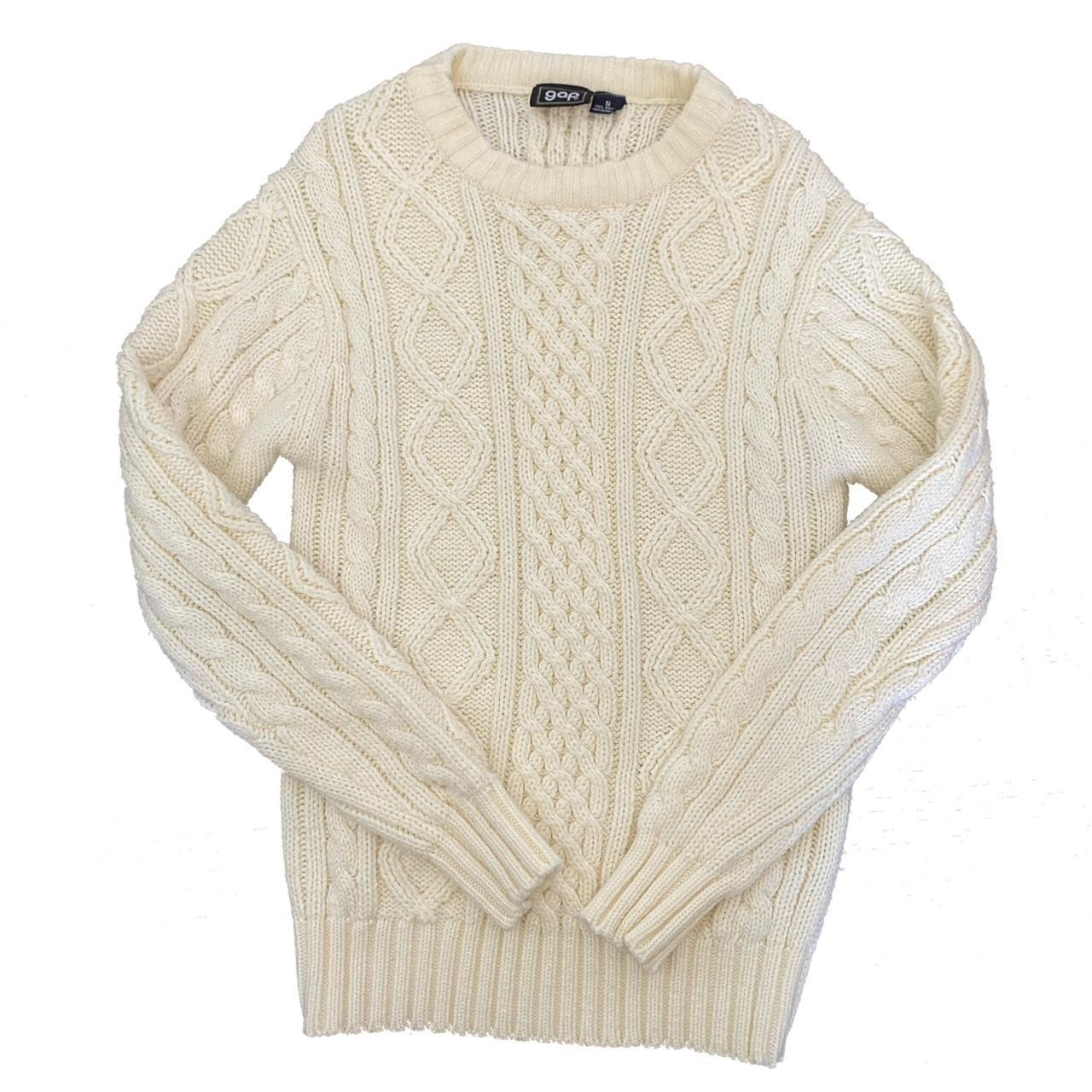 The ultimate rory gilmore sweater!!!! Cream chunky... - Depop