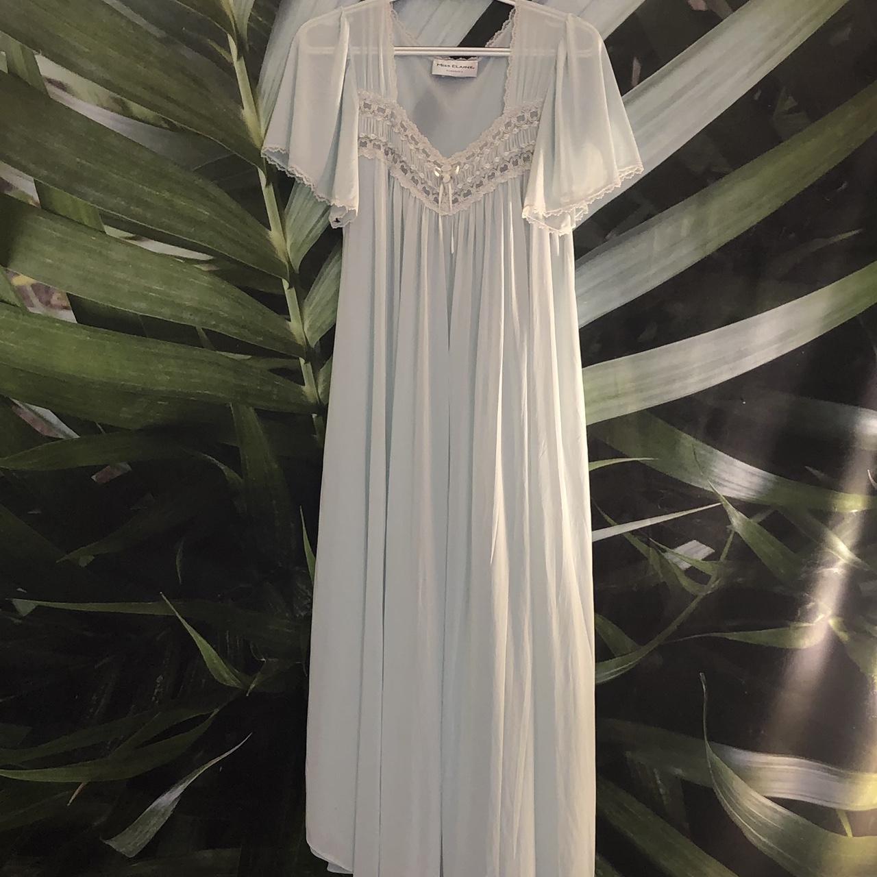 Miss Elaine Women's White and Blue Dress