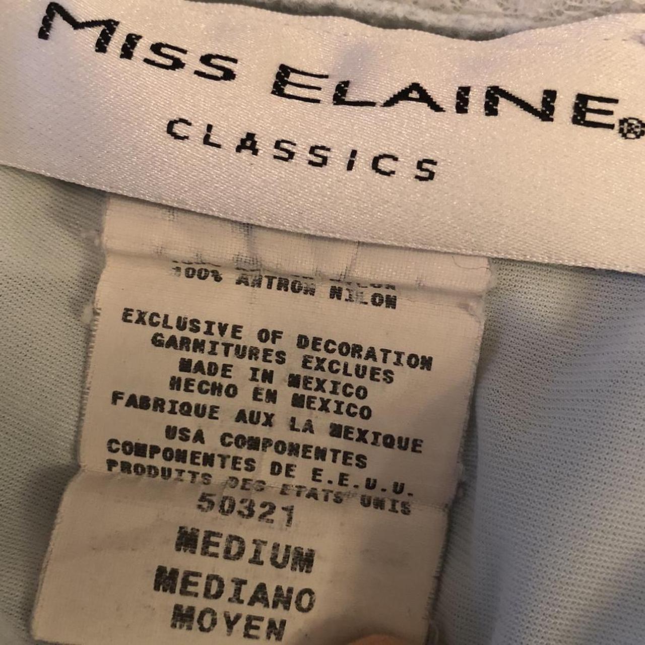Miss Elaine Women's White and Blue Dress (4)