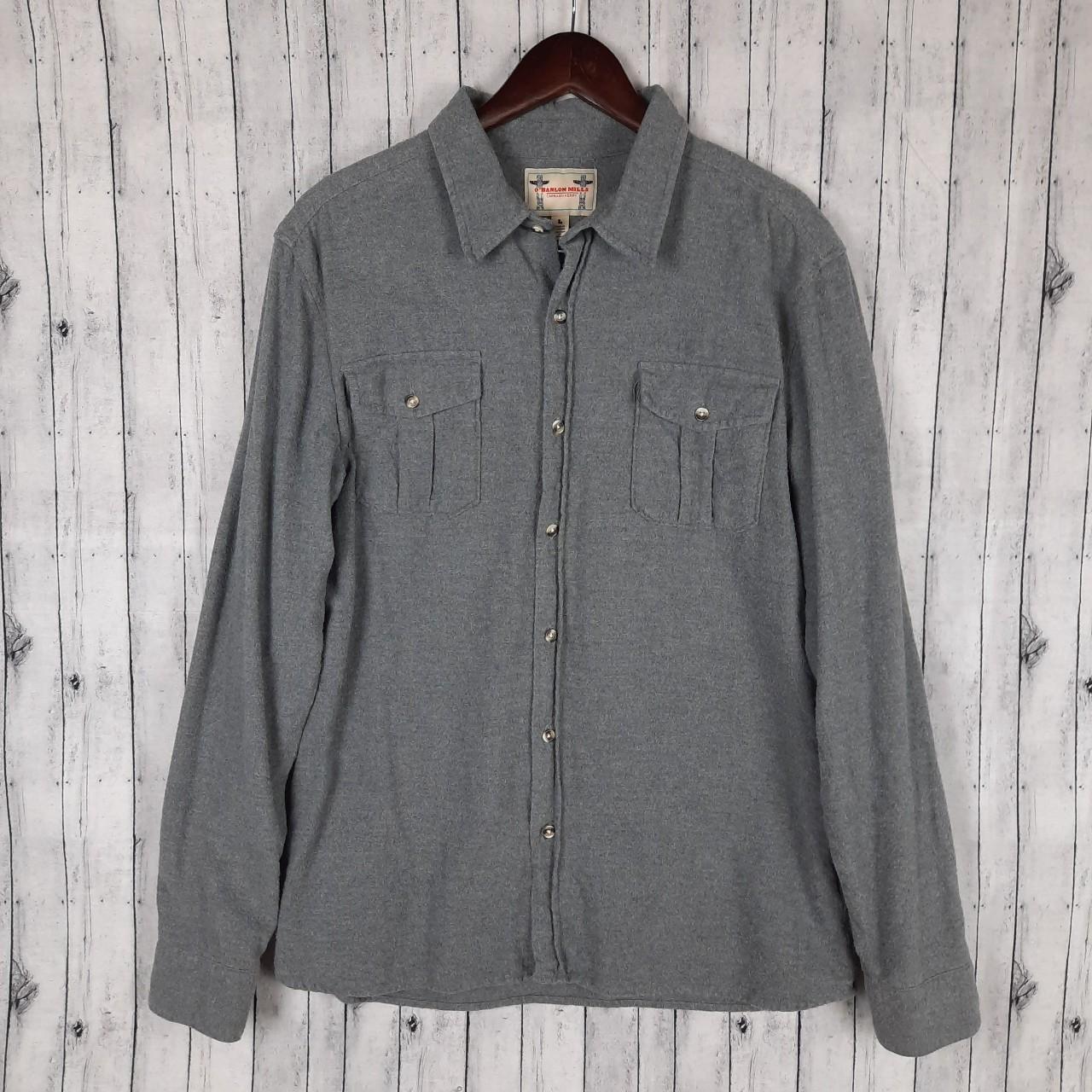 Vintage O Hanlon Mills Carragn Kerry Gray Flannel... - Depop