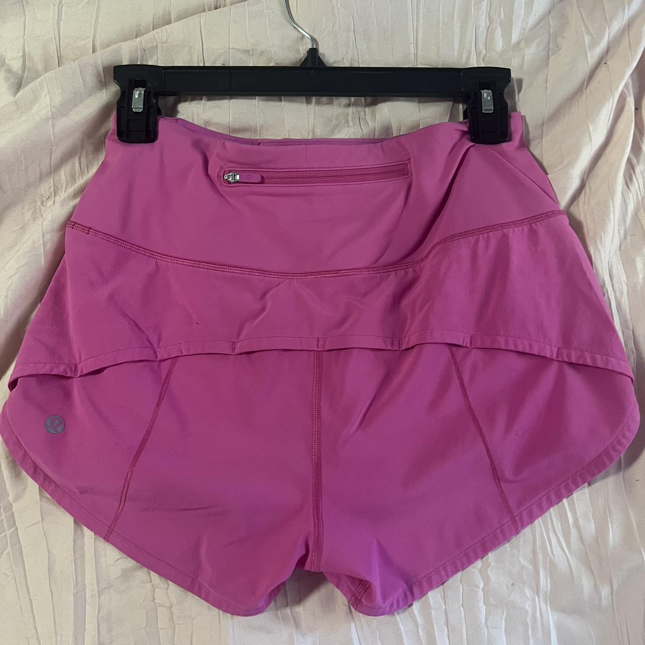 Sonic pink speed up Lululemon shorts 2.5 inch new - Depop