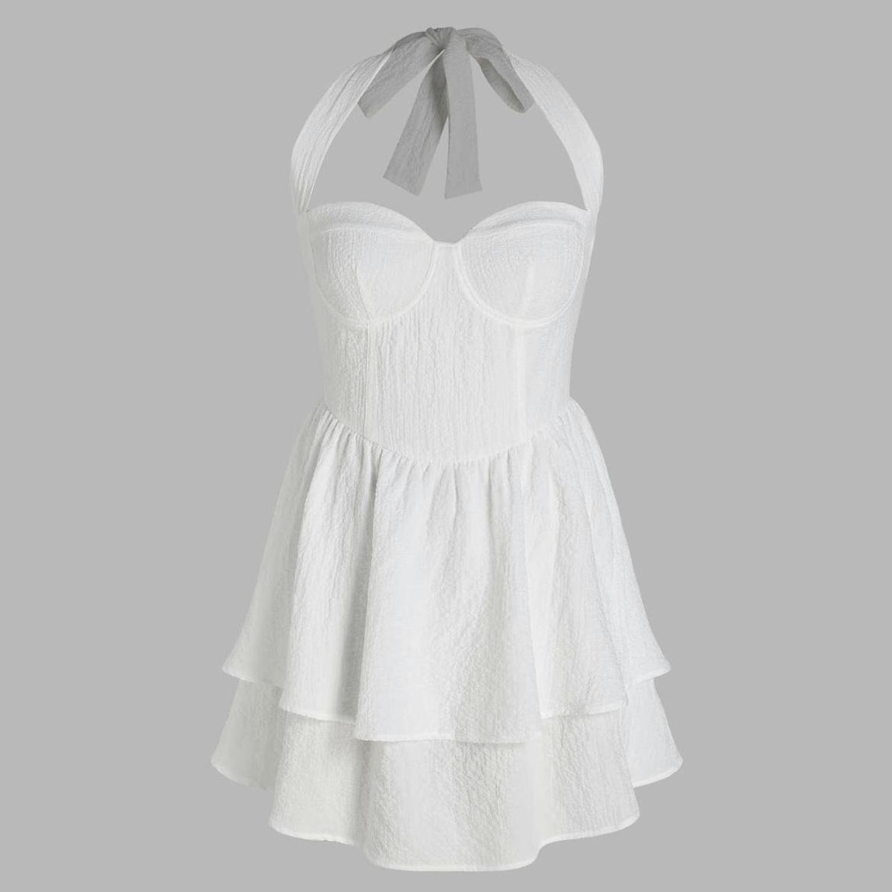 NEW WHITE CORSET DRESS 🤍 Perfect for summer :) -... - Depop