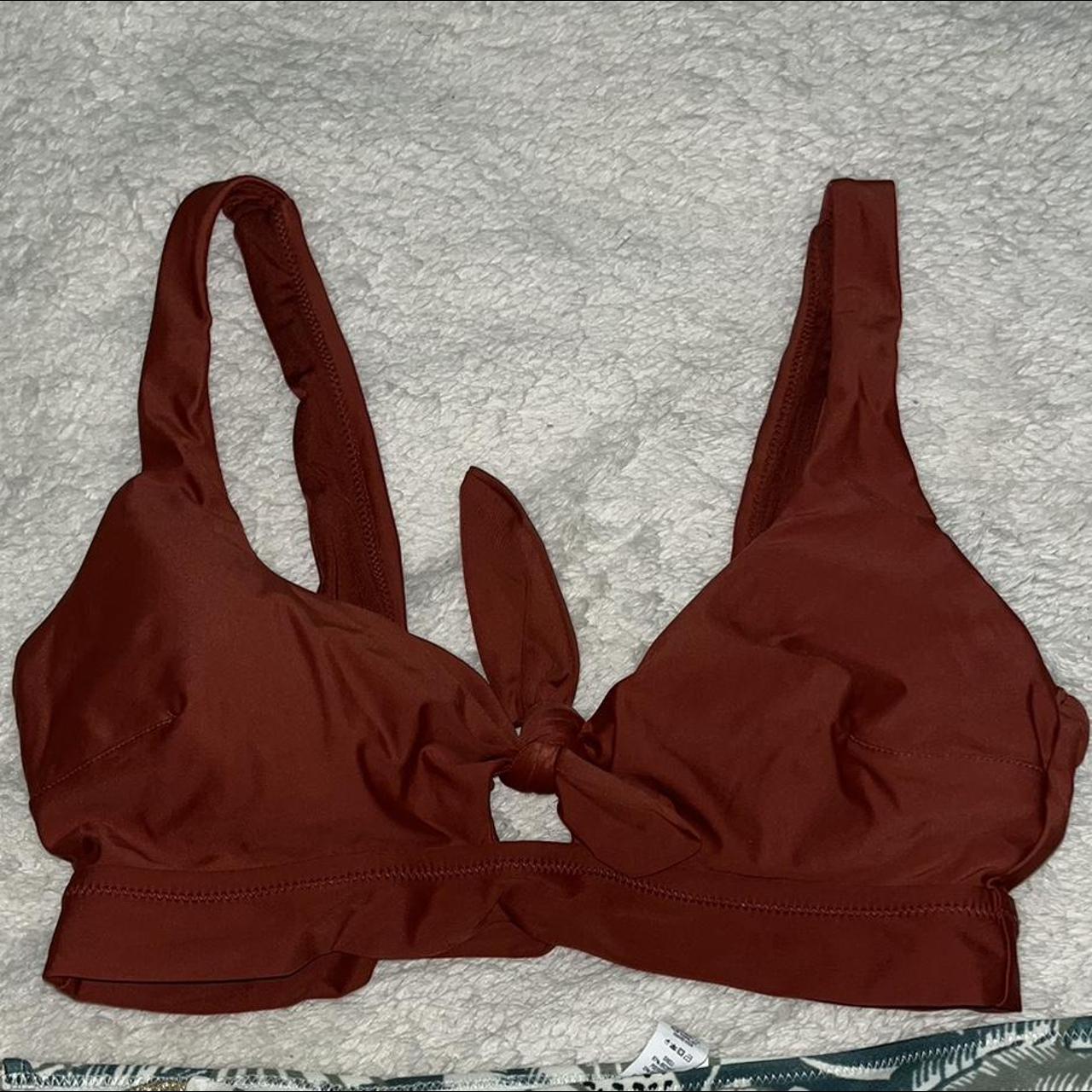 Aerie swimsuit set size S Burgundy, green,... Depop