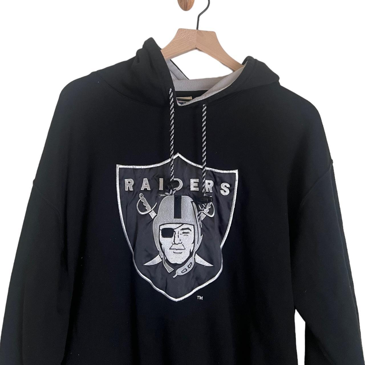 VTG 90s NFL LOS ANGELES RAIDERS SWEATSHIRT HOODIE STARTER SIZE XL