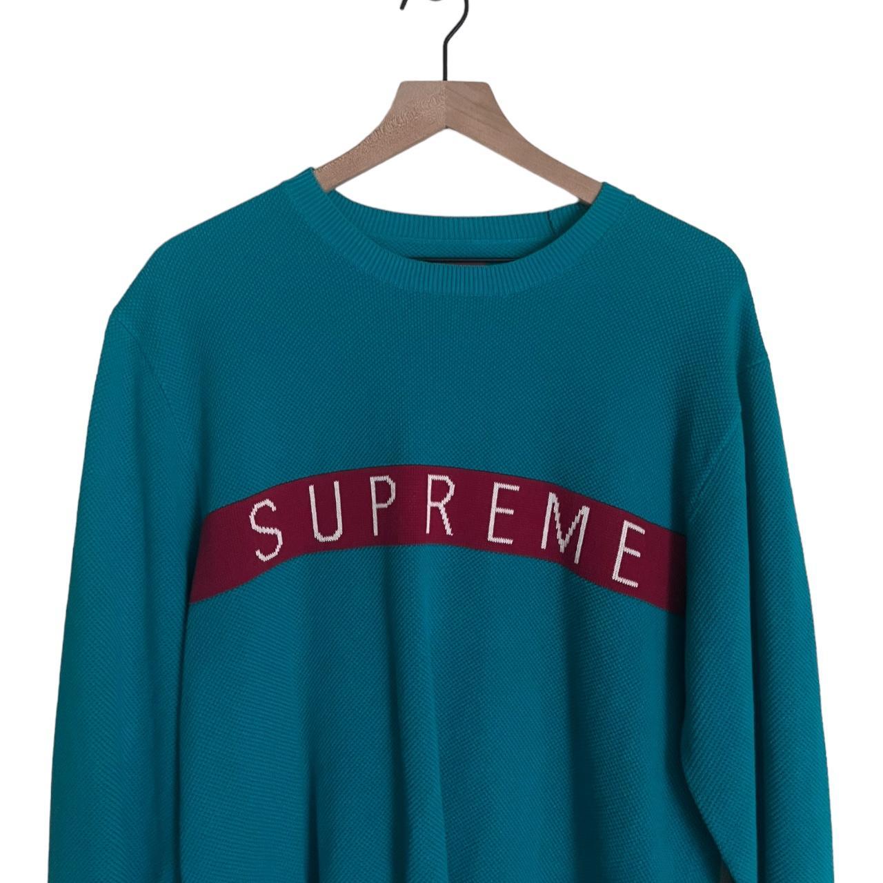 supreme blue sweater