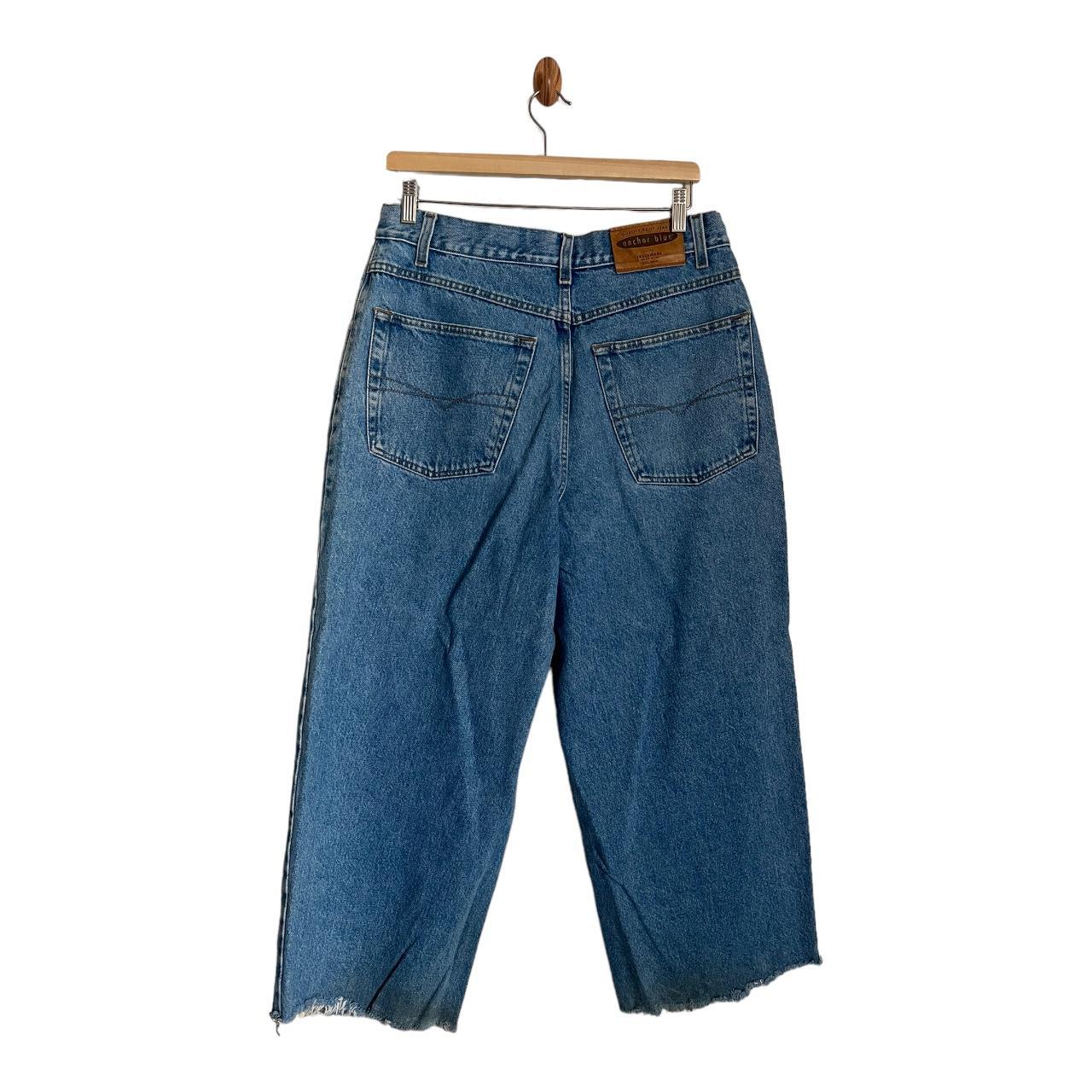 ANCHOR BLUE W38 BEYOND BAGGY チノパン ワイド Vintage Anchor Blue Beyond Baggy Jeans size 32 Mens | Depop