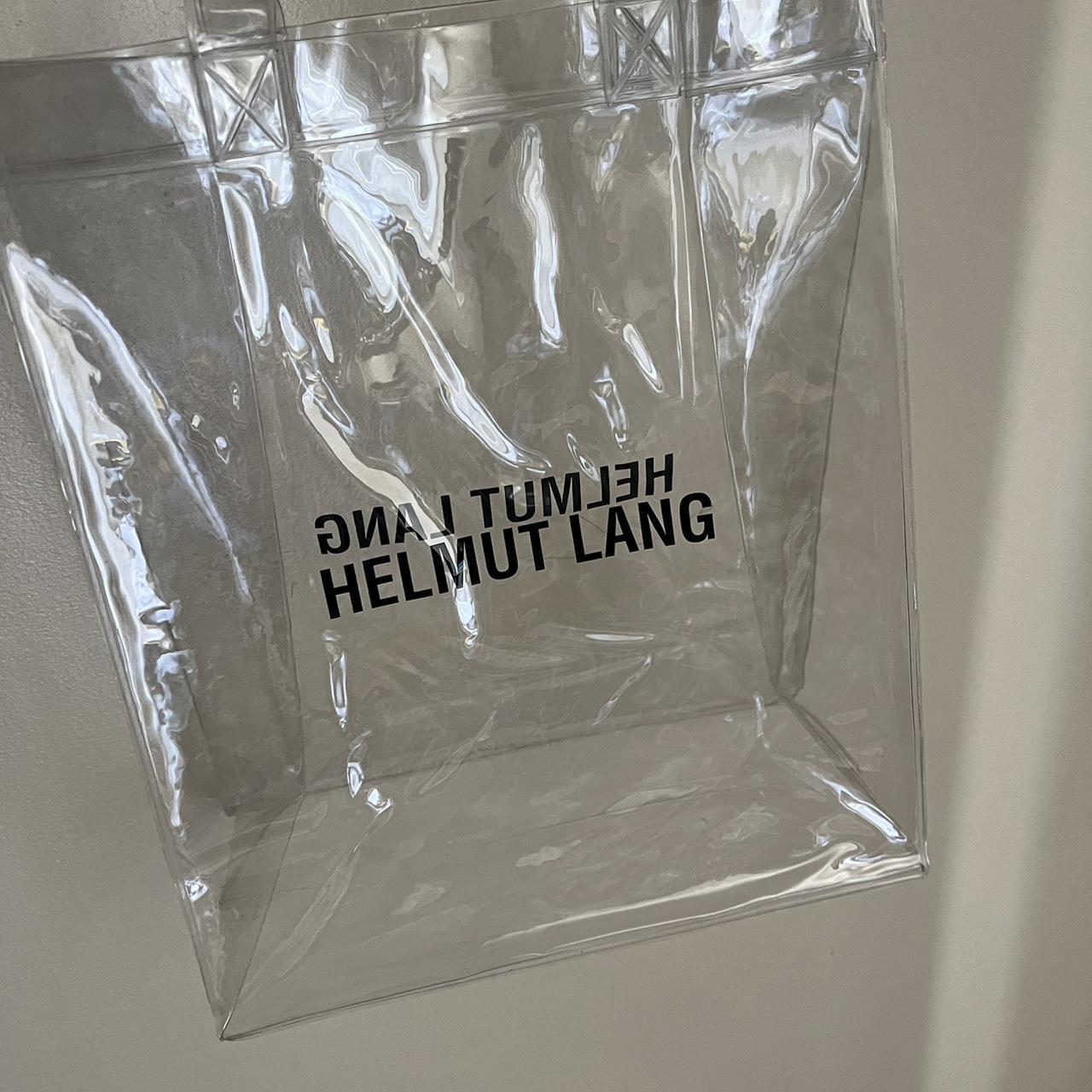 Transparent Helmut Lang Tote Bag Excellent. Depop