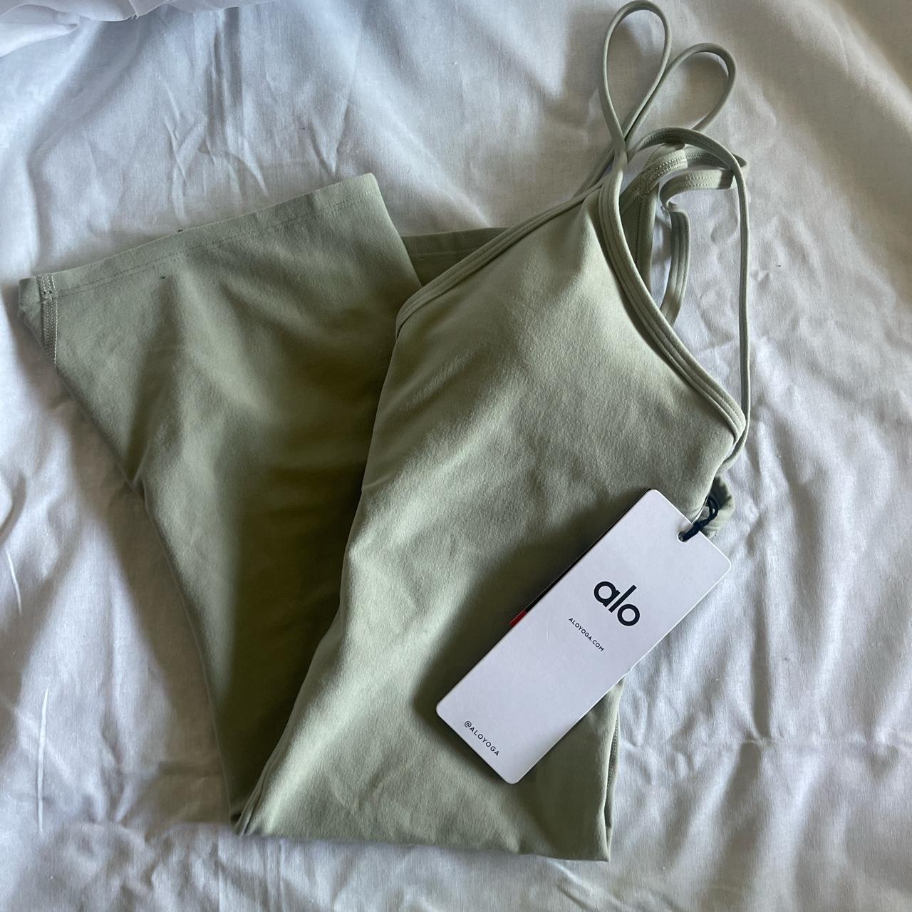 Alo Women's Green and Khaki Jumpsuit | Depop