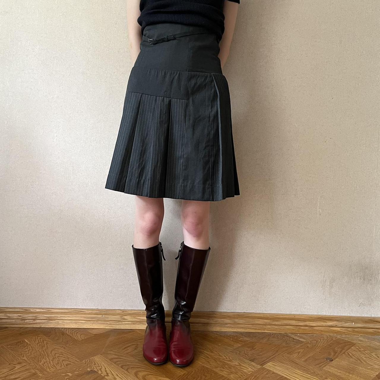 スカート Jean Paul GAULTIER 90s Pleats Skirt 1990s Jean Paul Gaultier Jeans Denim Pleated Skirt — Wayward