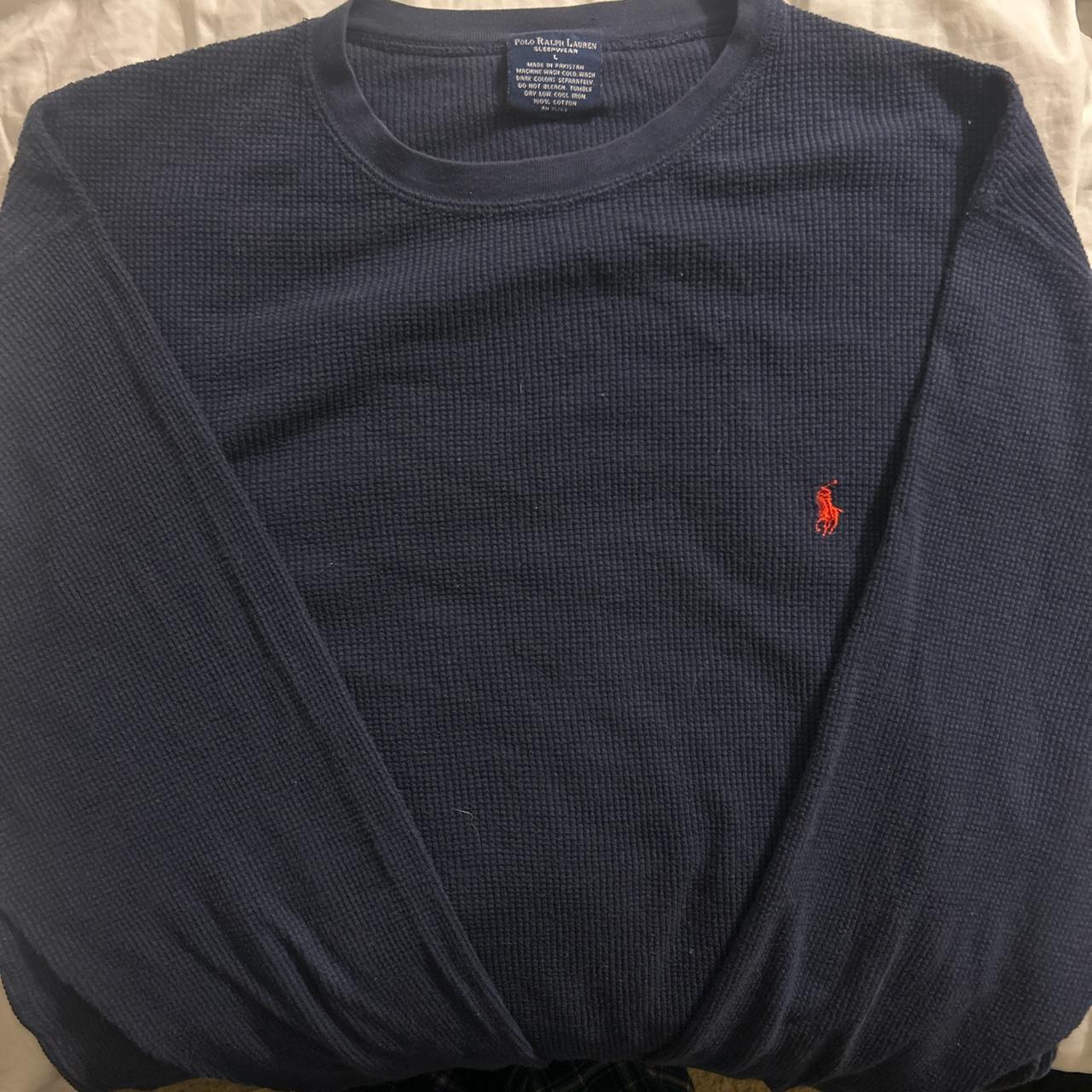 Polo Ralph Lauren Longsleeve. Vintage Large.... - Depop