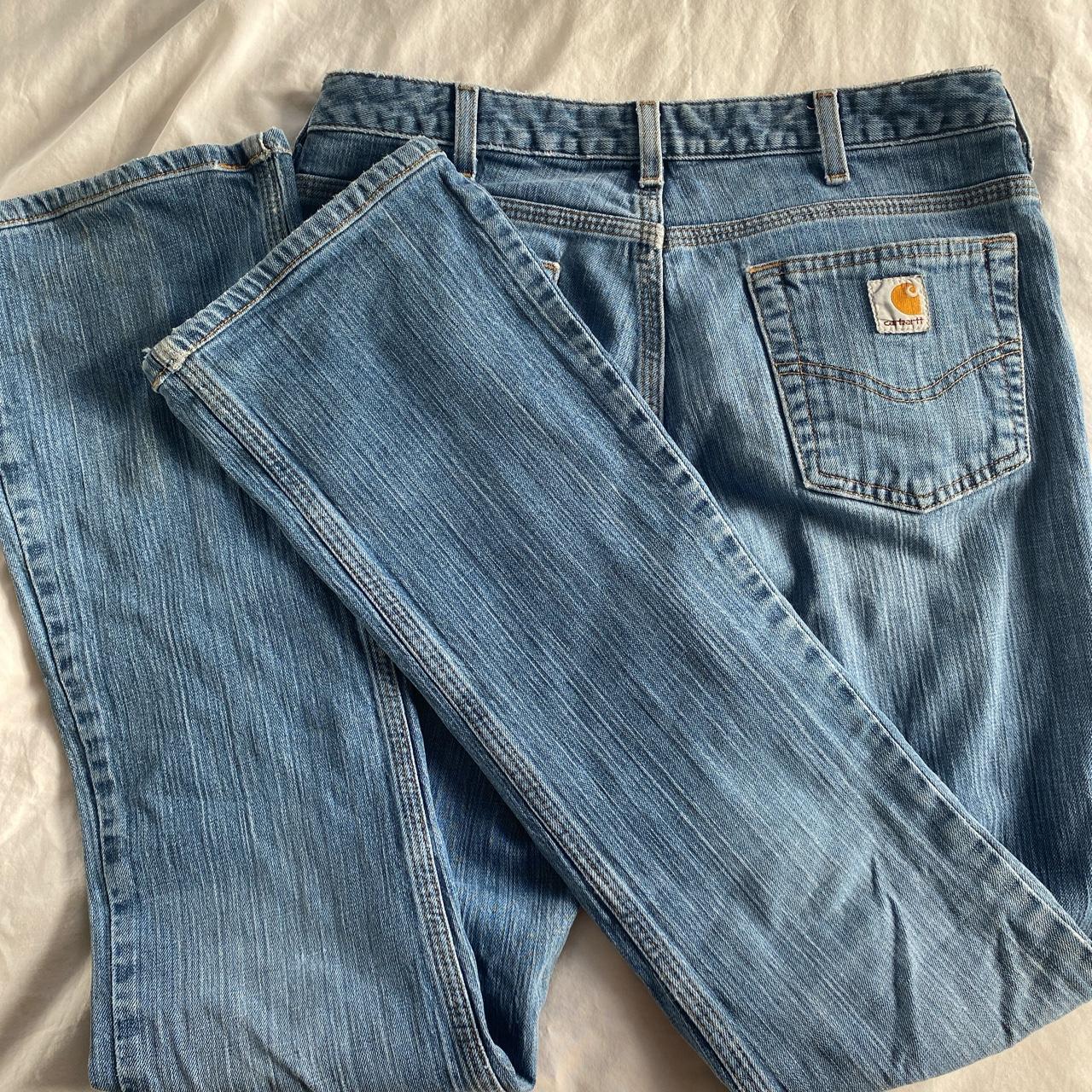 Vintage Carhartt jeans Low/mid rise and bootcut... - Depop