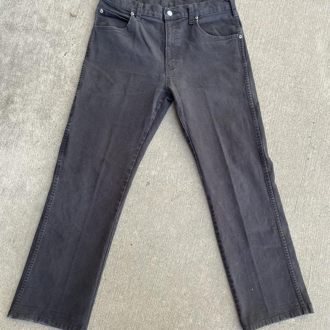 Dickes Jean 32 x 30 Slim fit Vintage fit Black but... - Depop