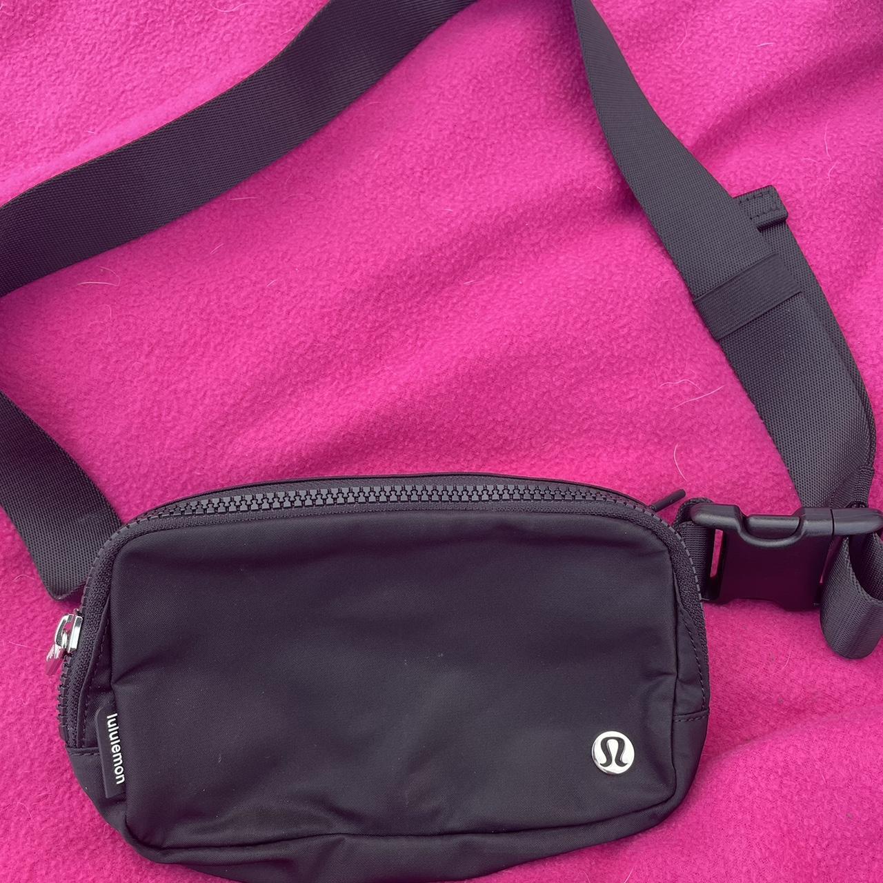 black lululemon belt bag, basically brand new, used... - Depop