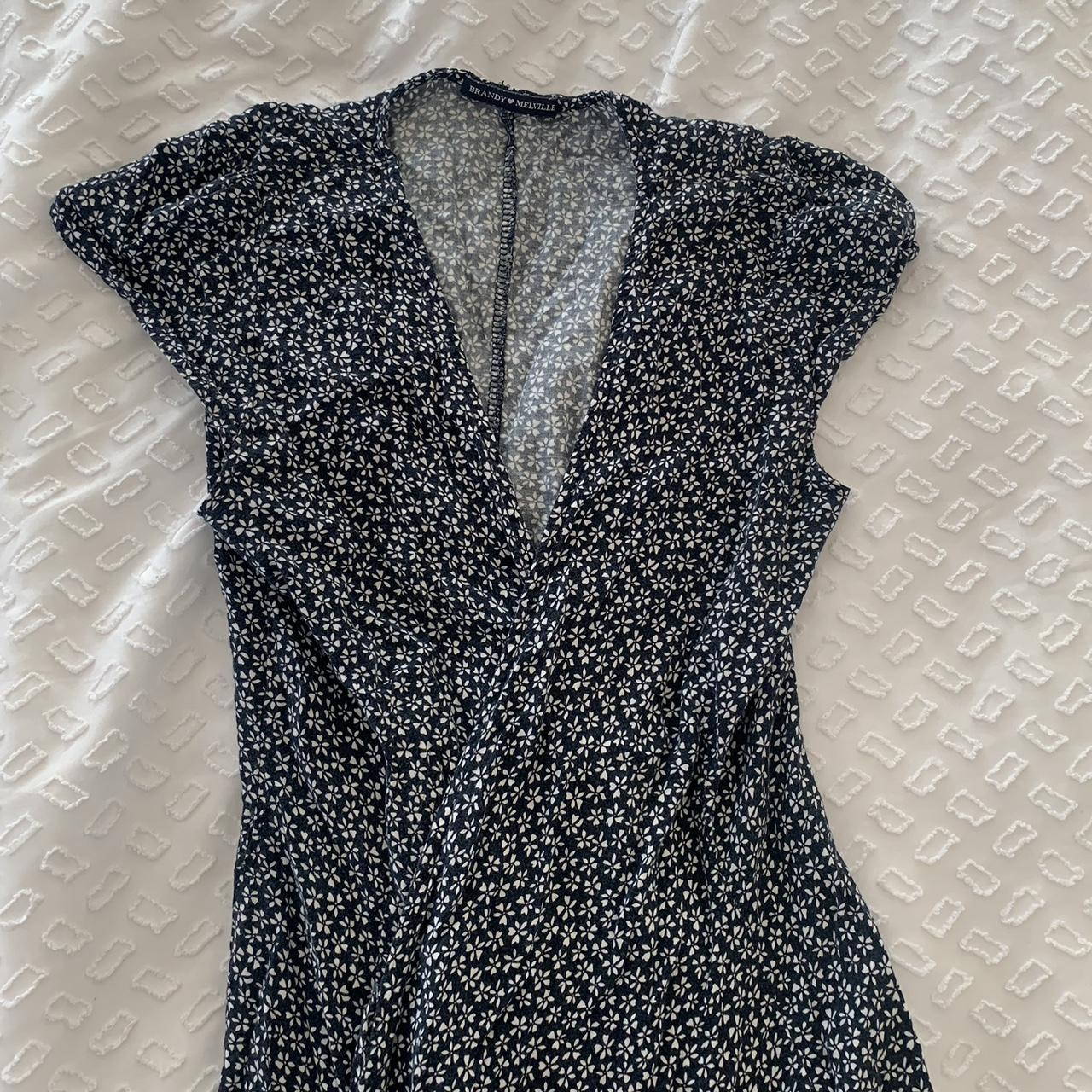 brandy melville rare floral wrap dress super soft... Depop