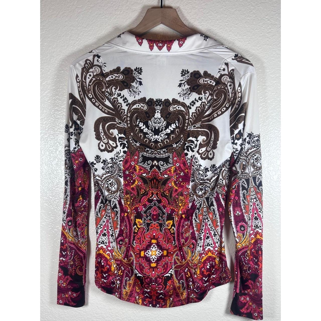 Cache Women's Blouse - White - S – CACHE Button D… - image 2