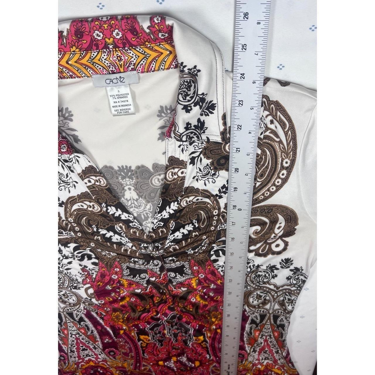 Cache Women's Blouse - White - S – CACHE Button D… - image 7