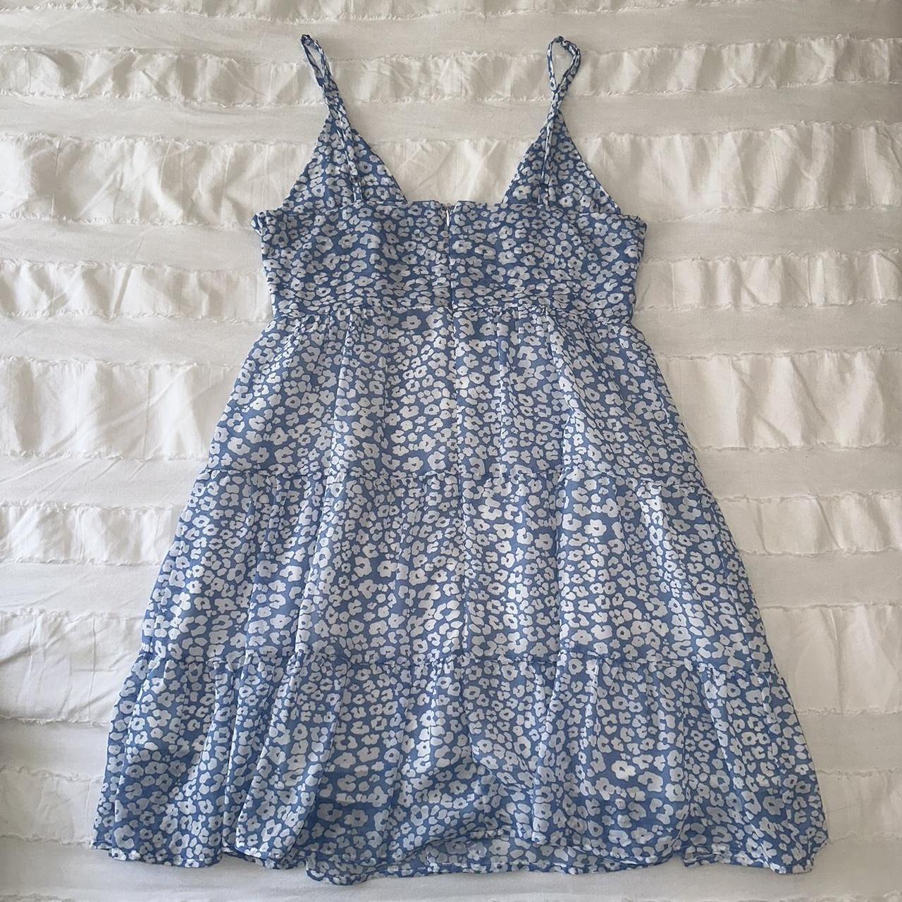 BLUE DRESS ↳ super cute, blue dress ↳ adjustable... - Depop