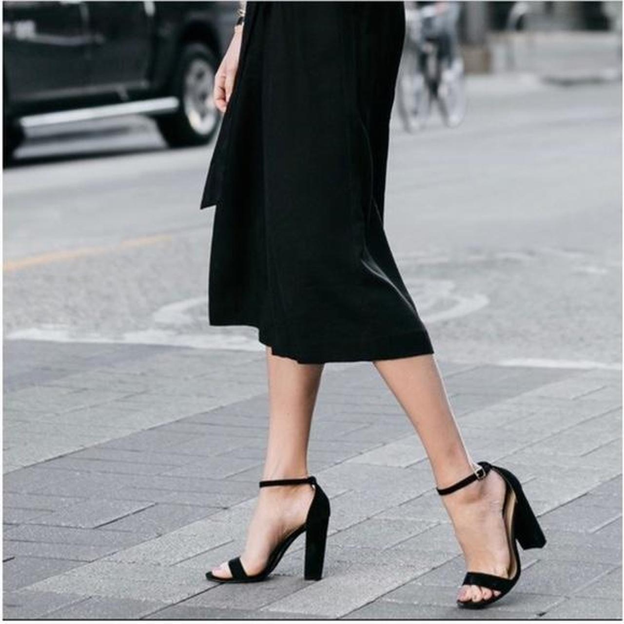 Steve Madden Carsson Heel in Black Suede Depop