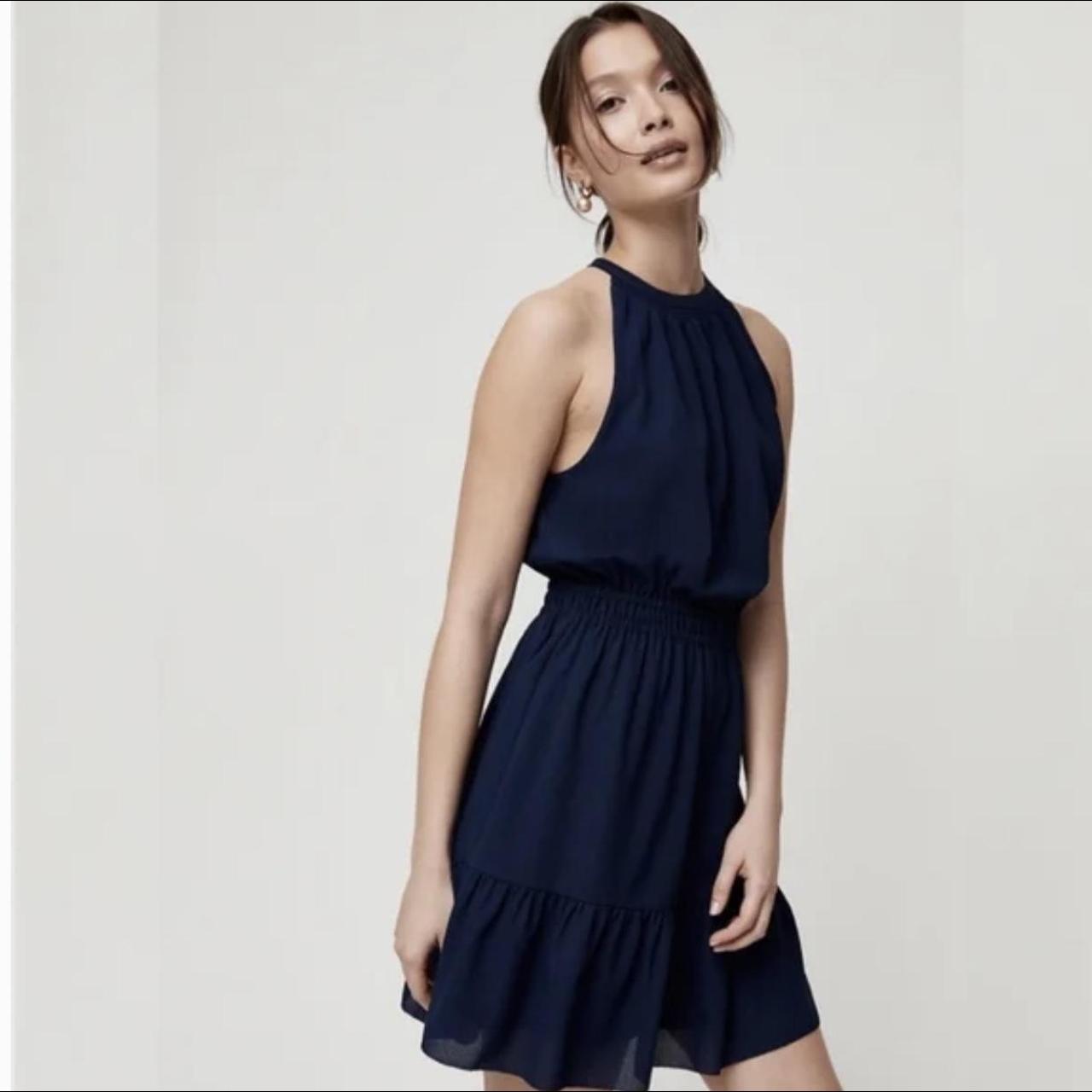 Aritzia Wilfred Effet mini dress in navy