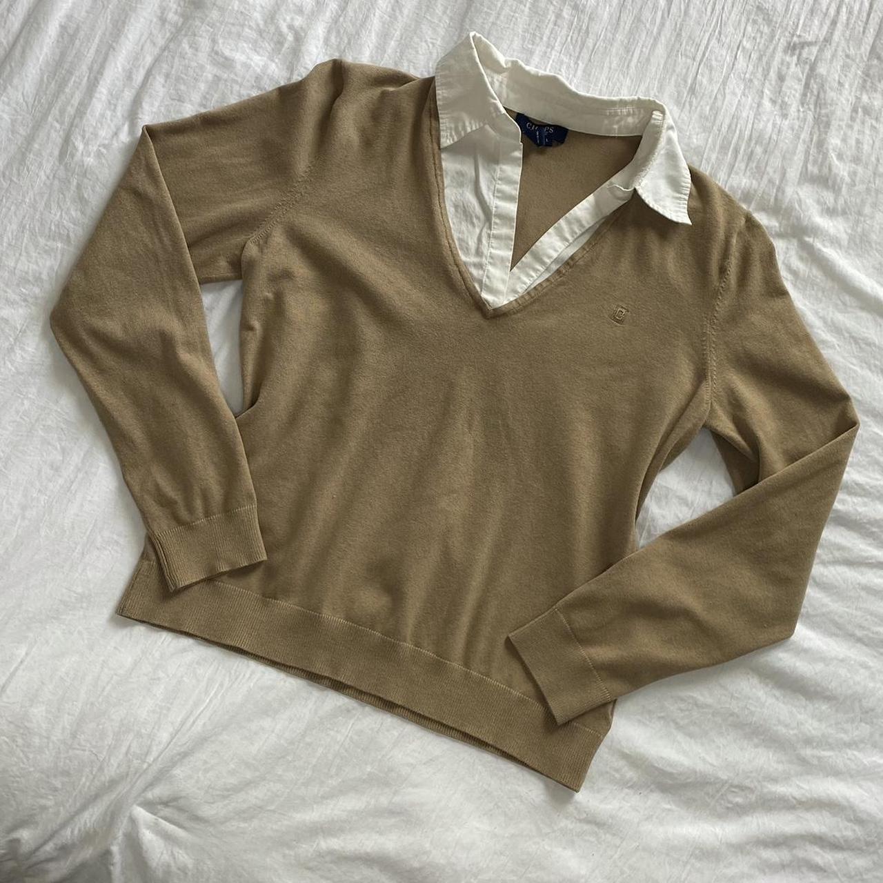 pretty tan sweater 🤎 size large Please... - Depop