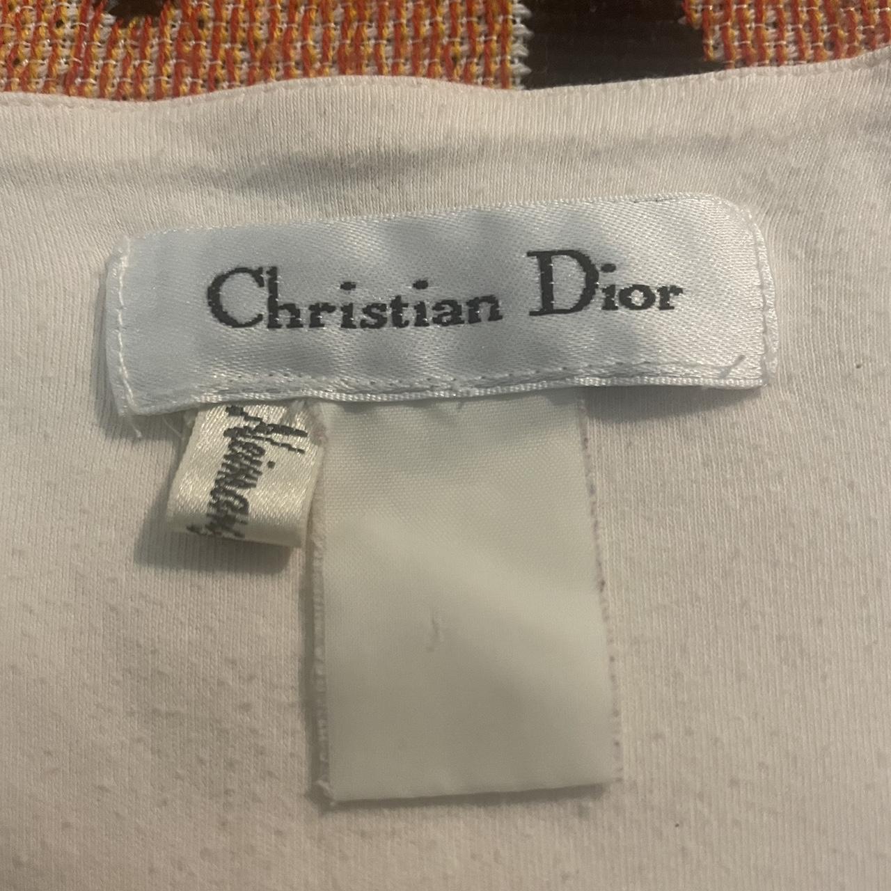 Christian Dior Women's Cream and White Shirt | Depop