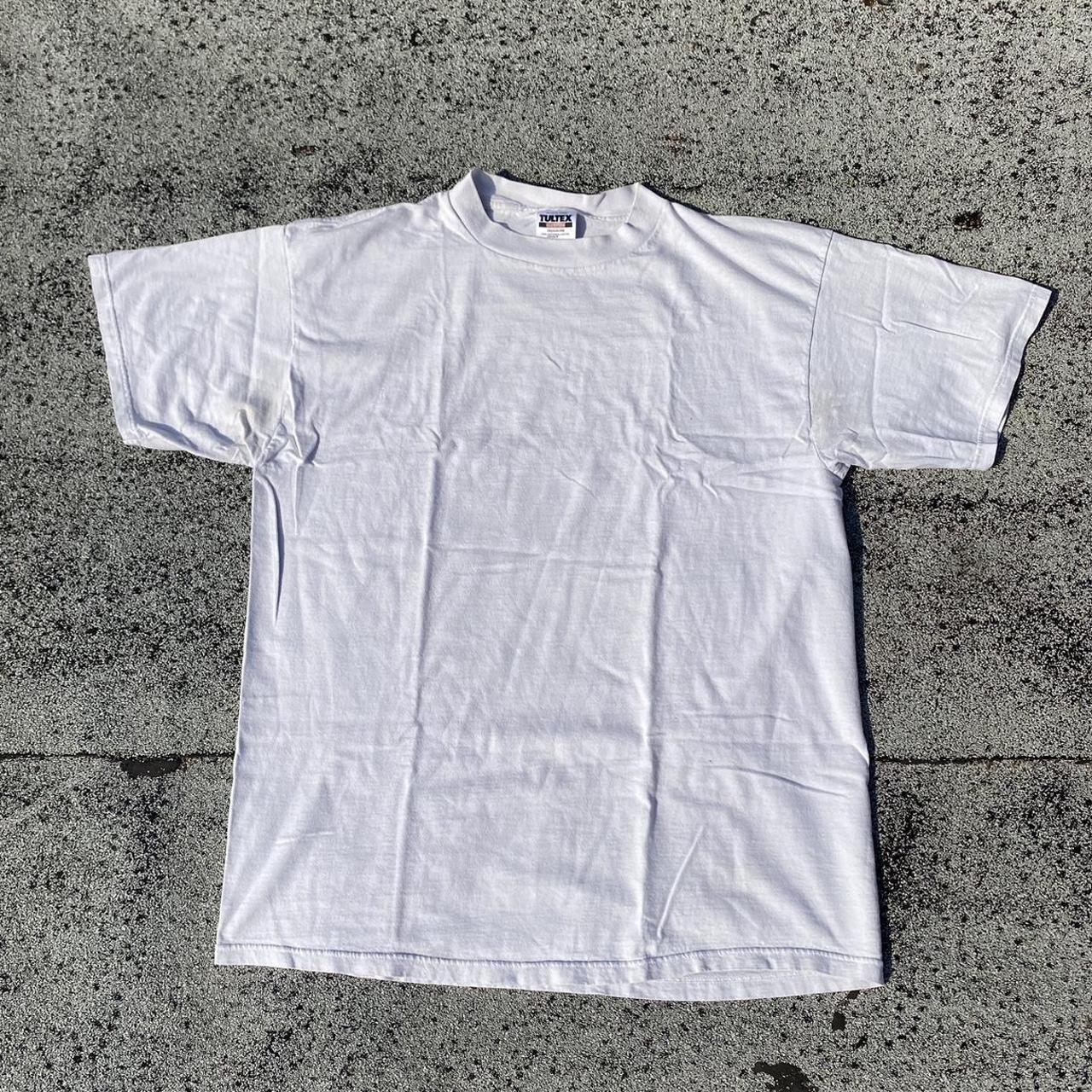 VINTAGE TULTEX BLANK T SHIRT 90s Size XL 23 x | Depop