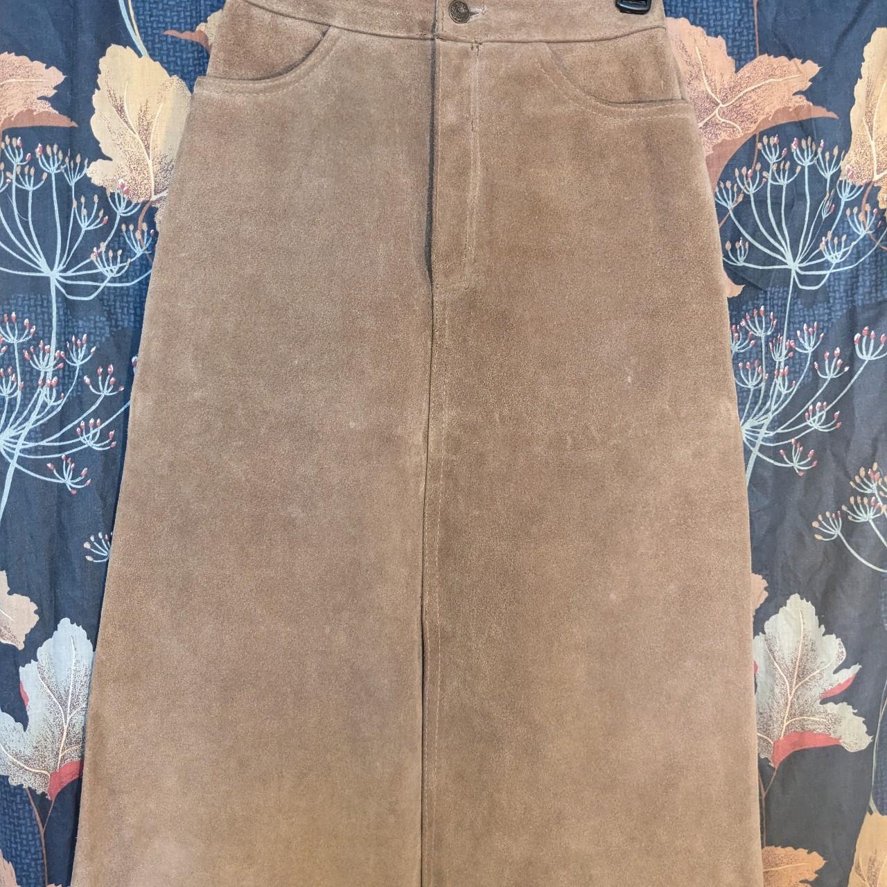 1980s hotsell suede skirt