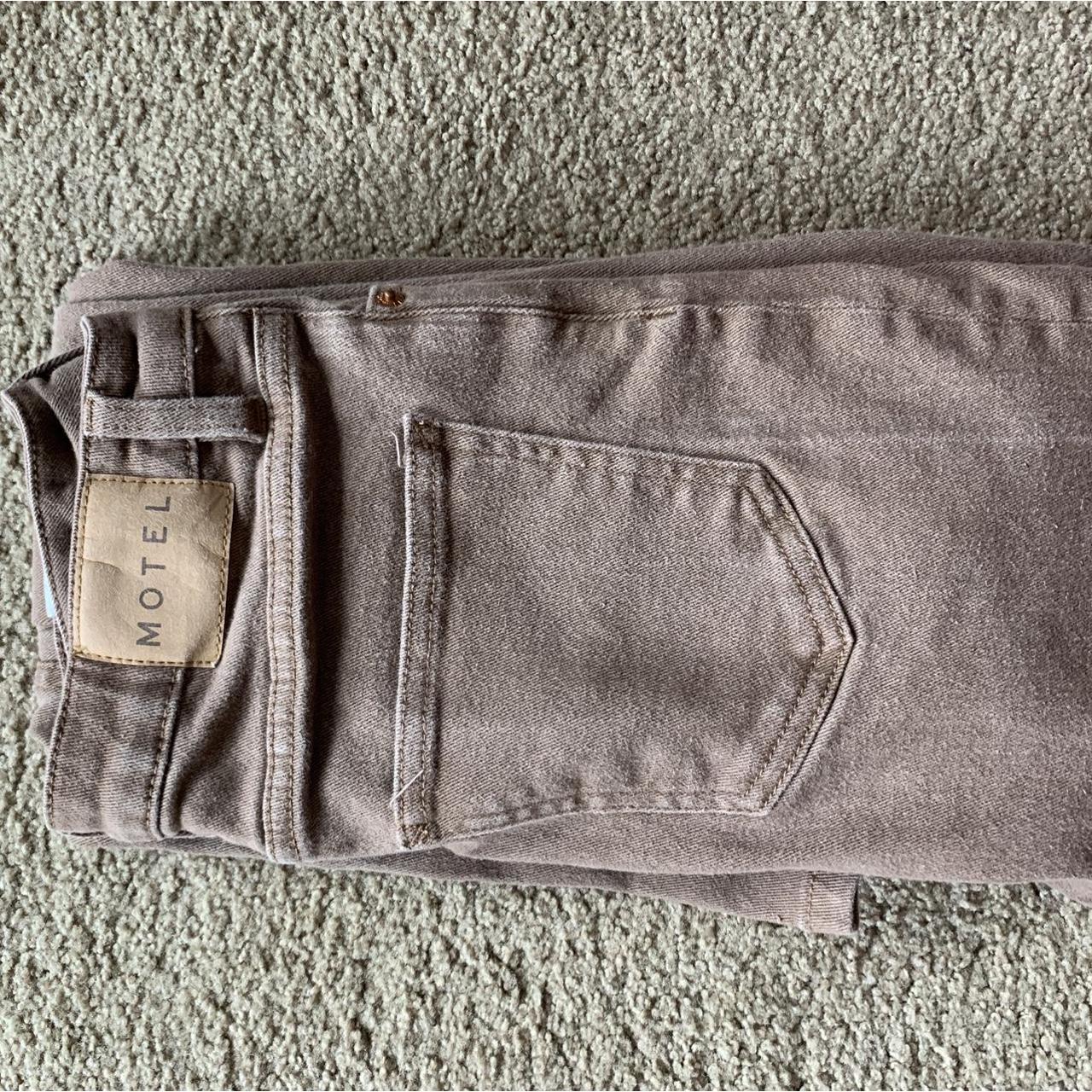 Motel brown denim Super stretchy and comfy not stiff Depop