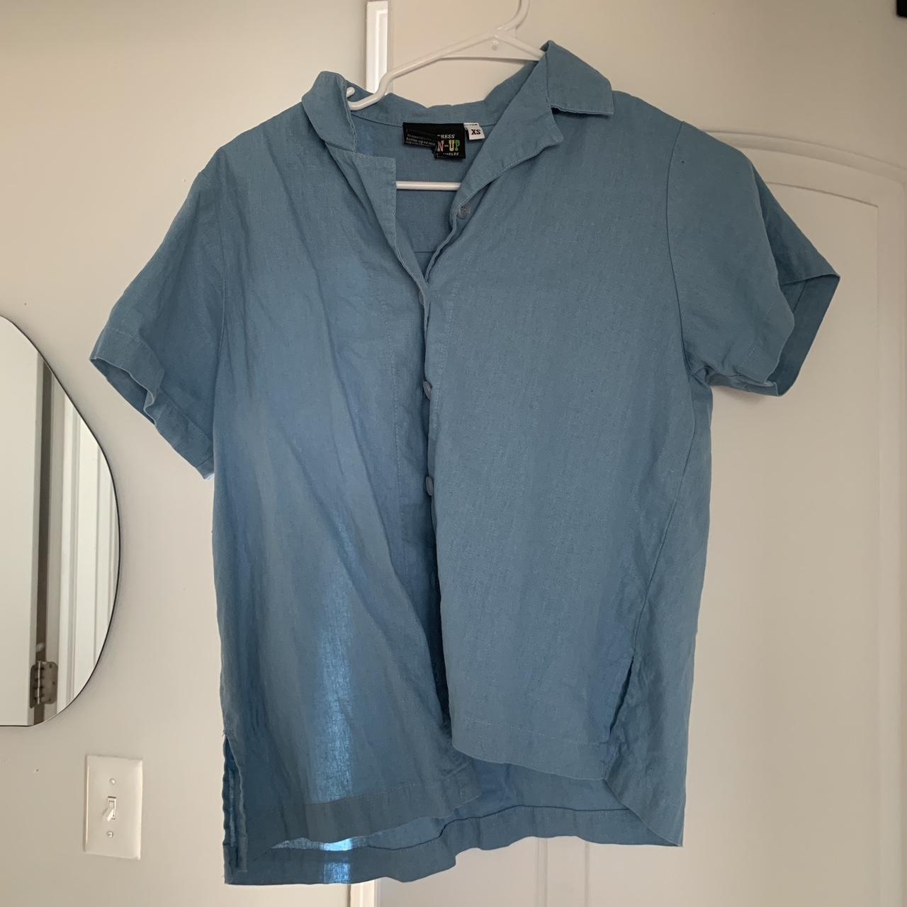 Big Bud Press Women's Blue Shirt | Depop