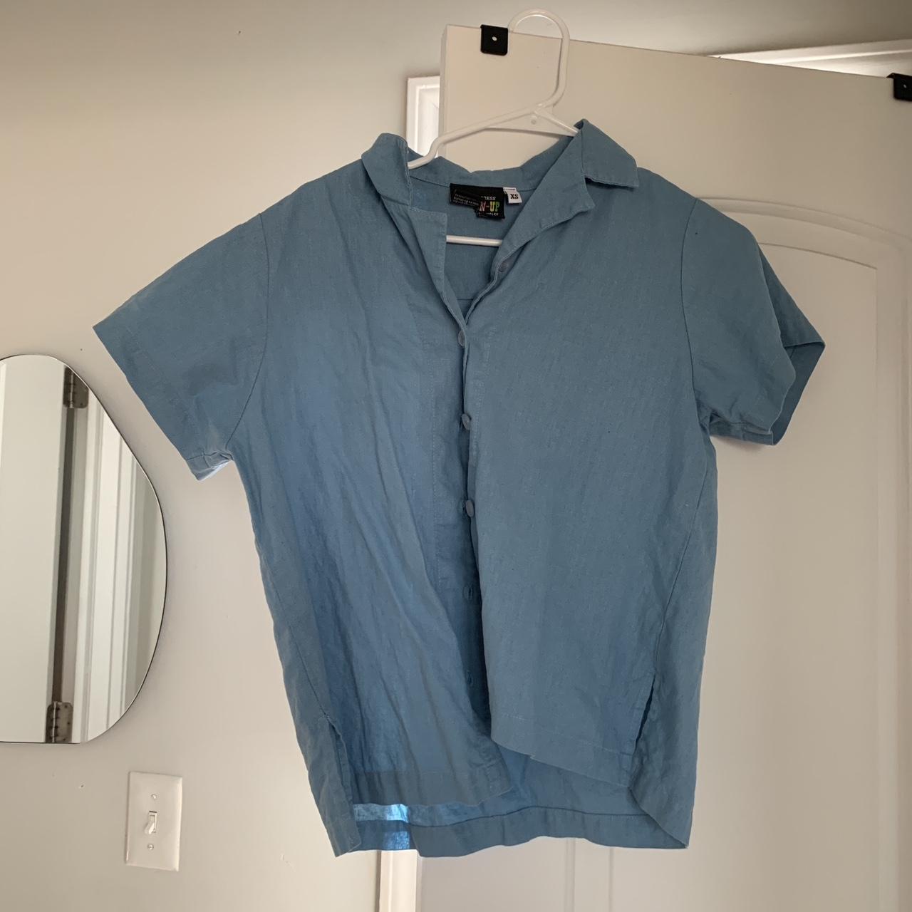 Big Bud Press Women's Blue Shirt | Depop