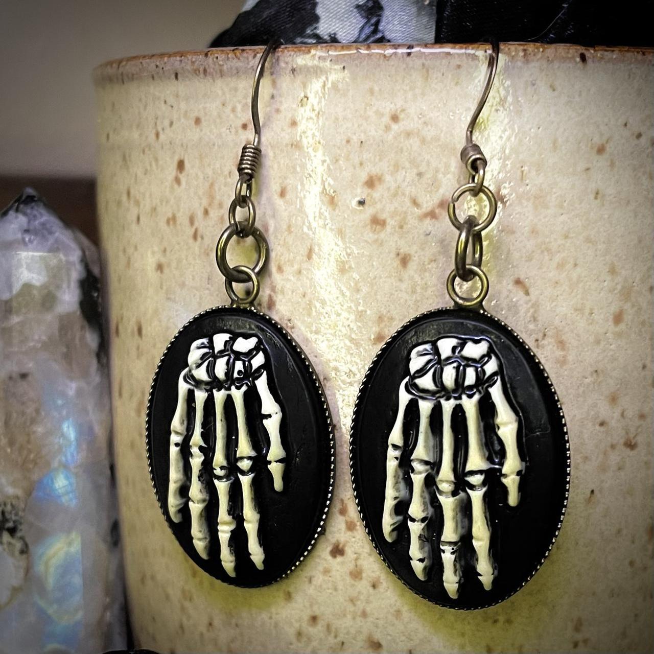 Skeleton hand clearance earrings