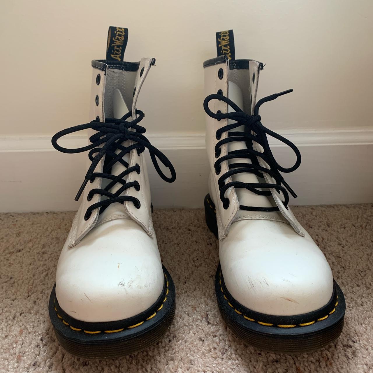 Used white hot sale doc martens