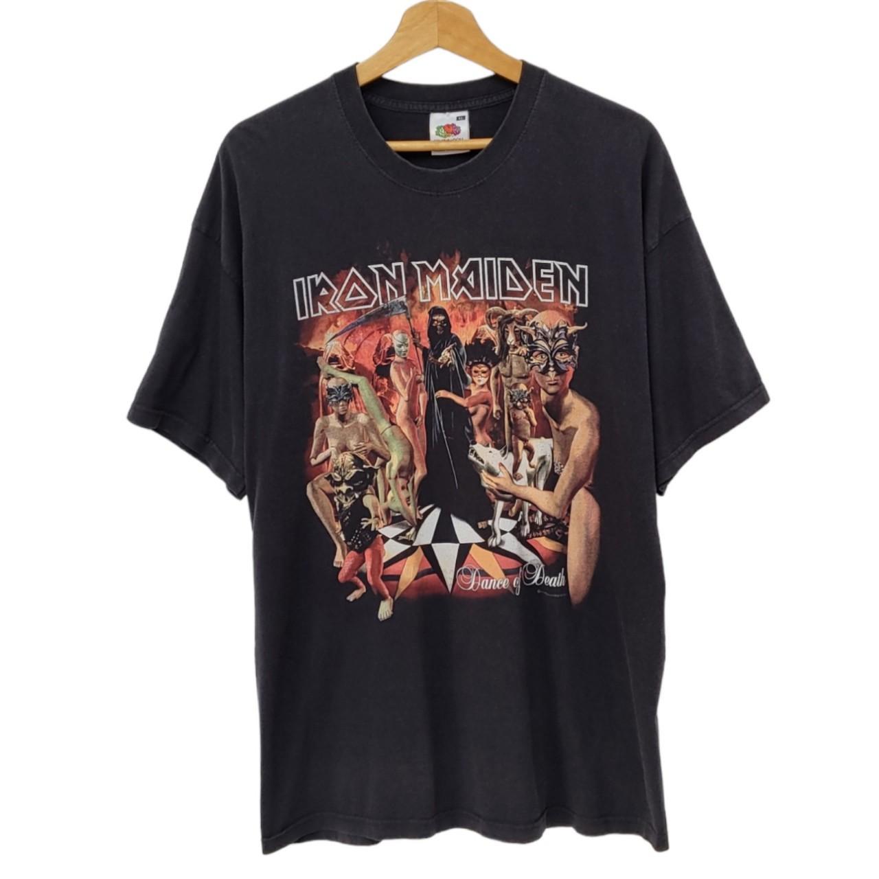 Vintage Official Iron Maiden Dance of Death World... - Depop