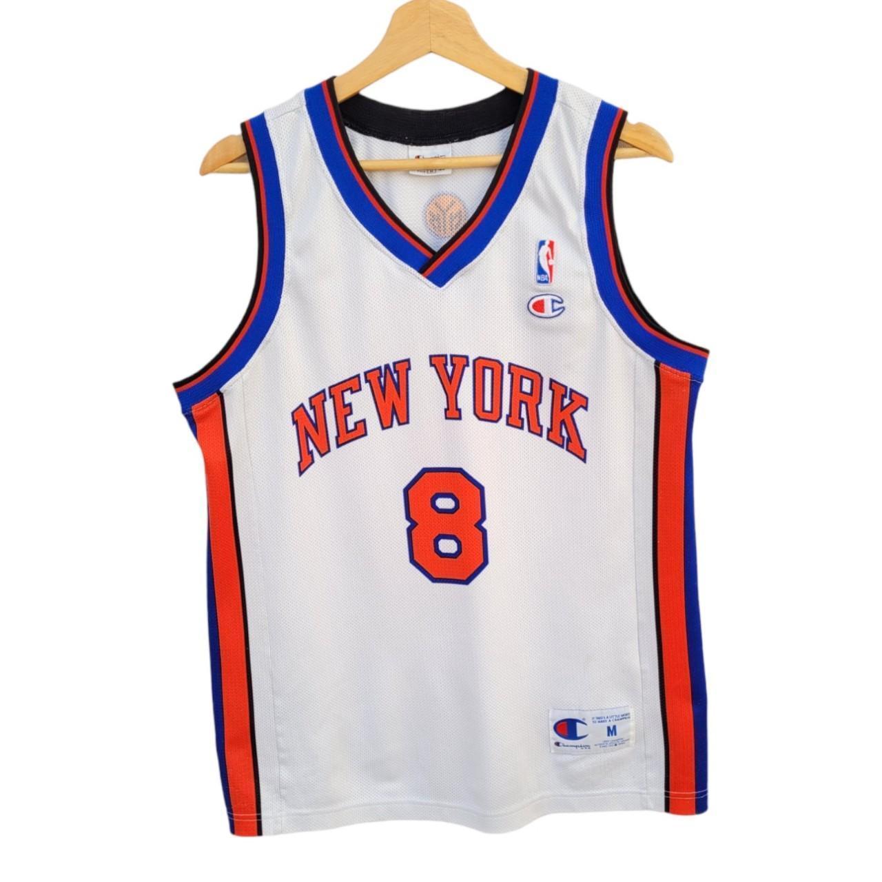 New York Knicks Vintage Latrell Sprewell Champion Basketball sale Jersey