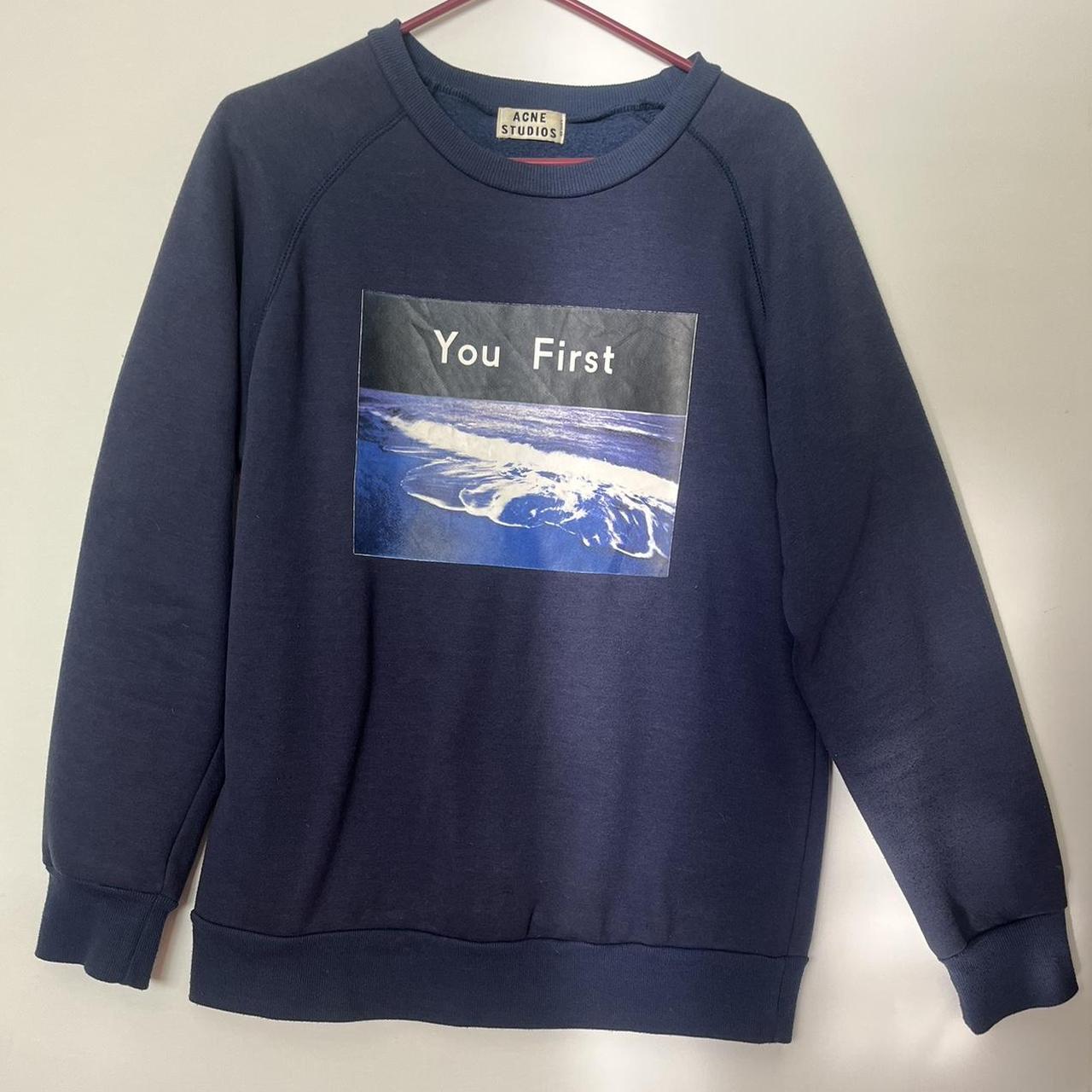 Rare Acne Studios you first sweatshirt. Size. Depop