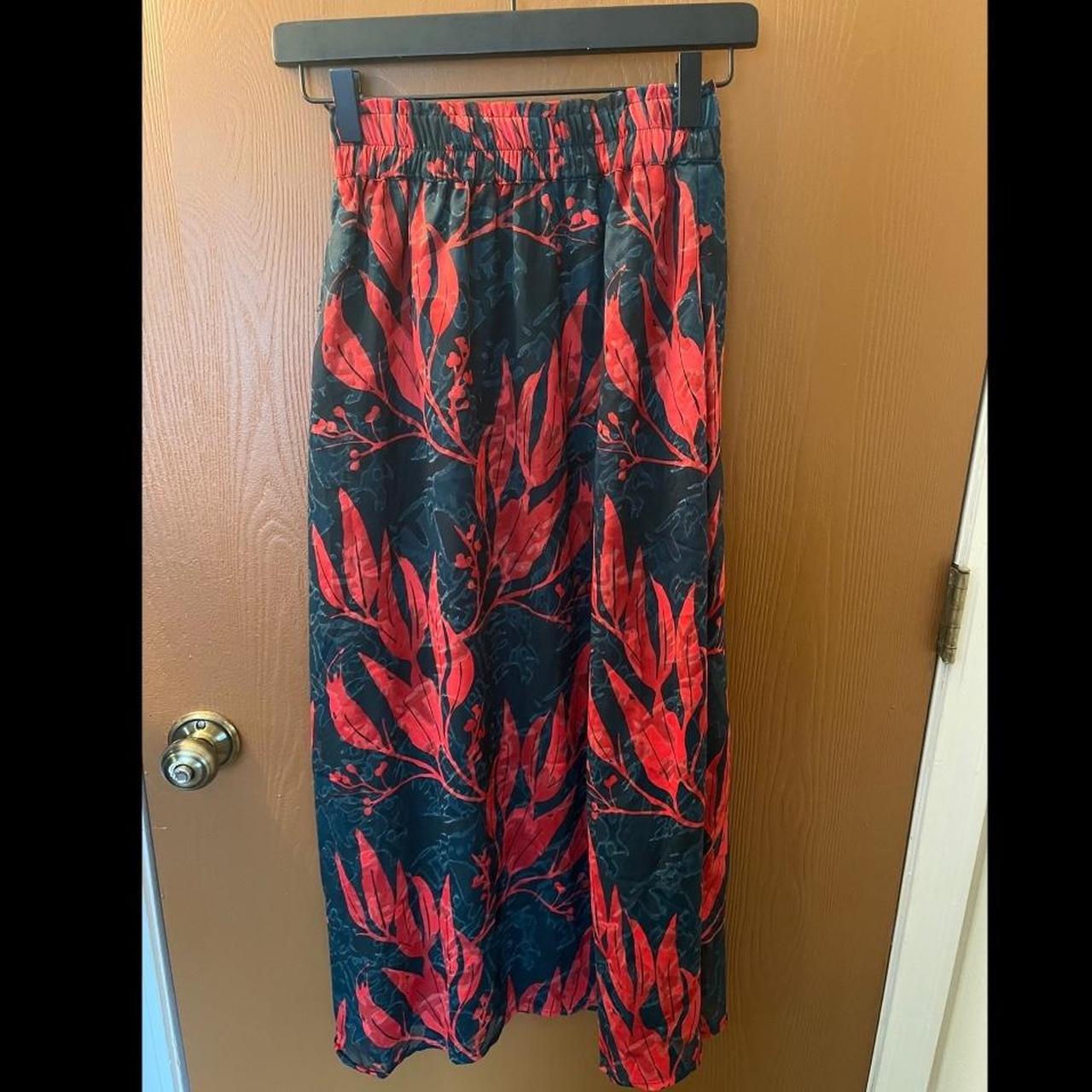 asos silk midi skirt