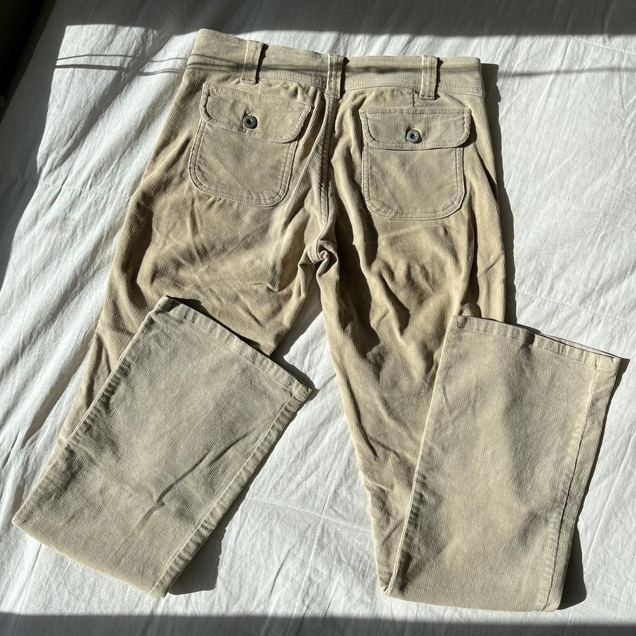 🦢 INSANE low rise BeBop corduroy kaki pants🧸 size:... - Depop