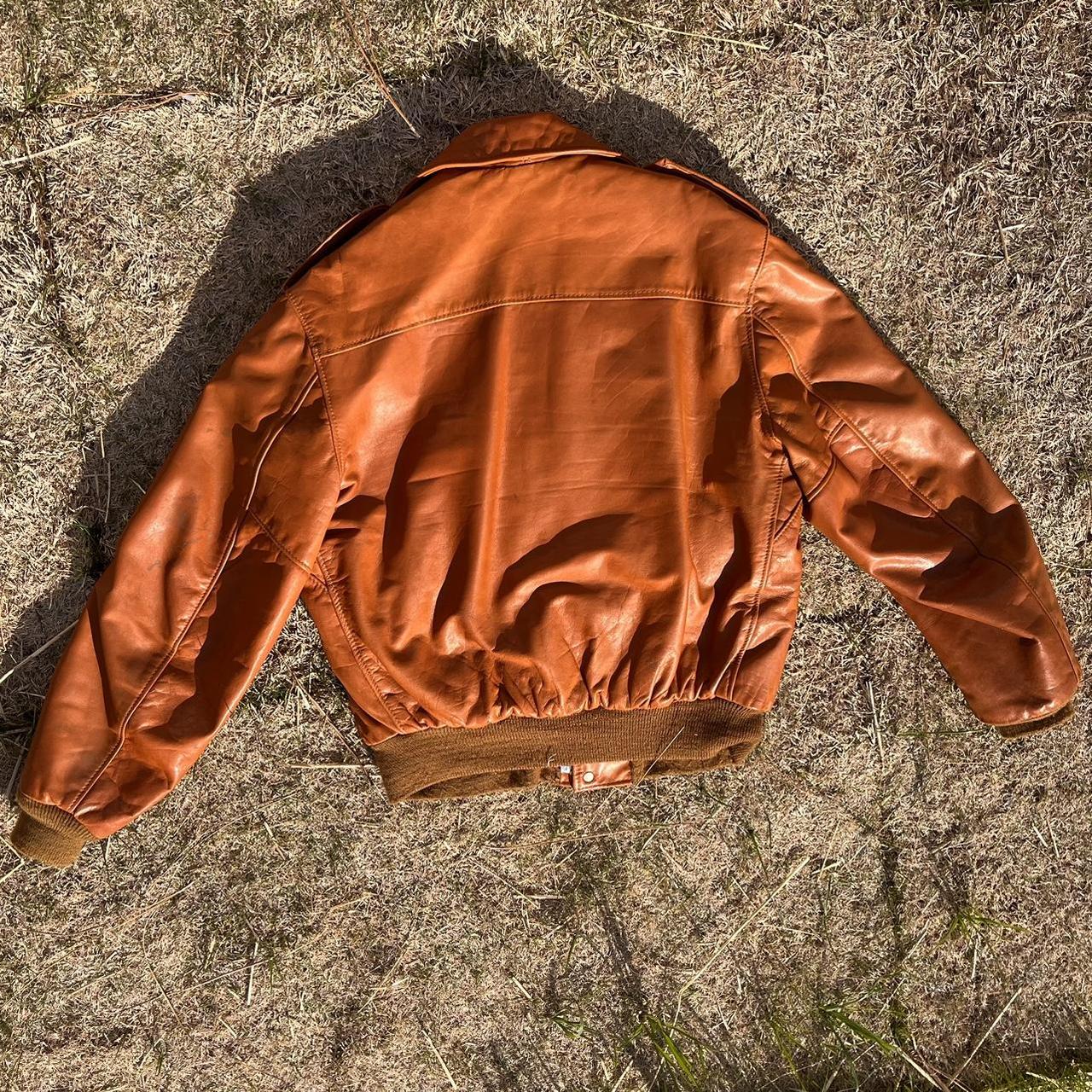 Schott Men's Brown and Orange Jacket (3)