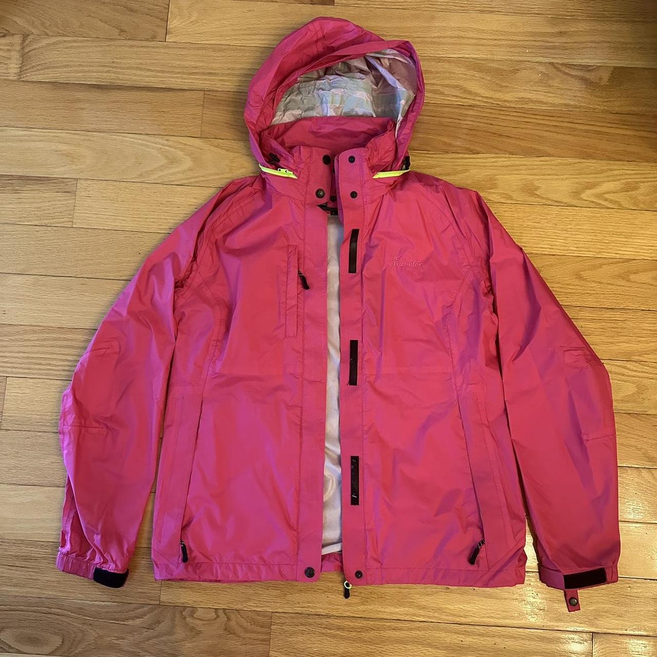 Bright Pink Windbreaker Jacket Waterproof and