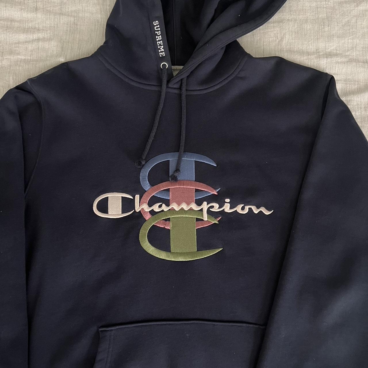 Supreme x Champion authentic hoodie, worn but