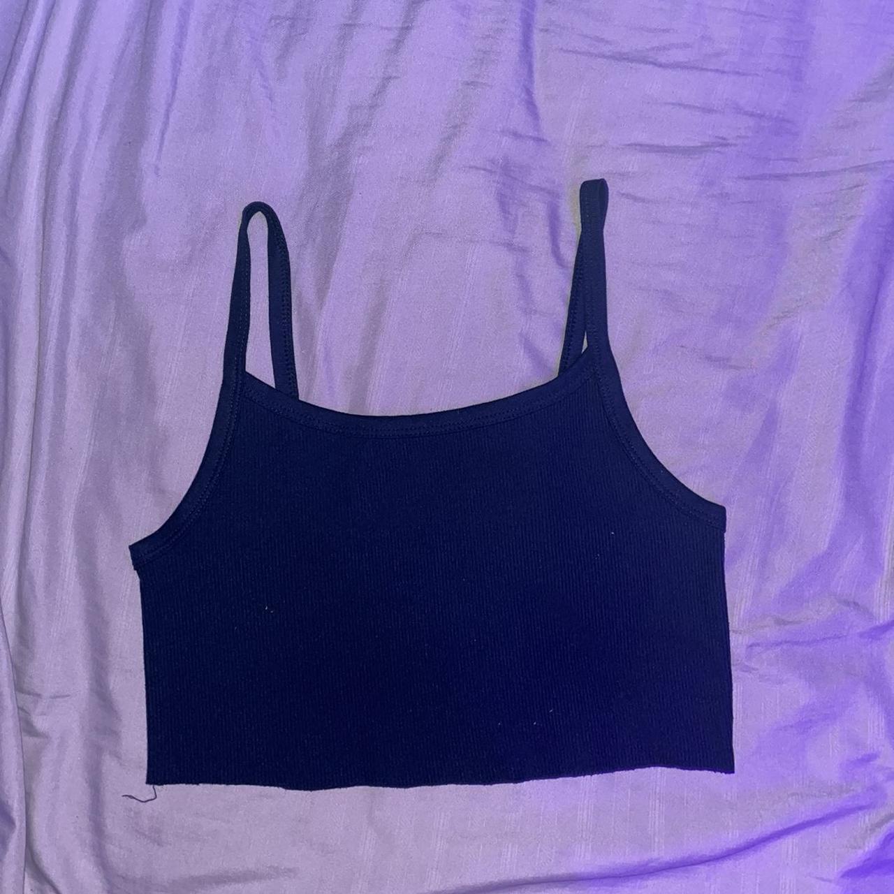 navy-ribbed-cropped-tank-size-s-tagged-for-exposure-depop