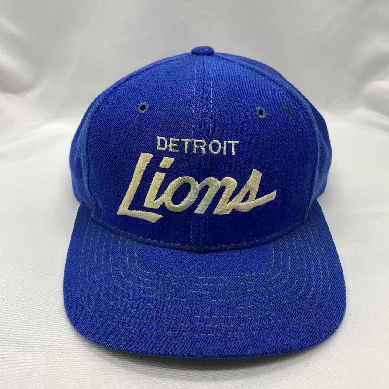 Detroit Lions All Wool Starters Hat Small hole - Depop