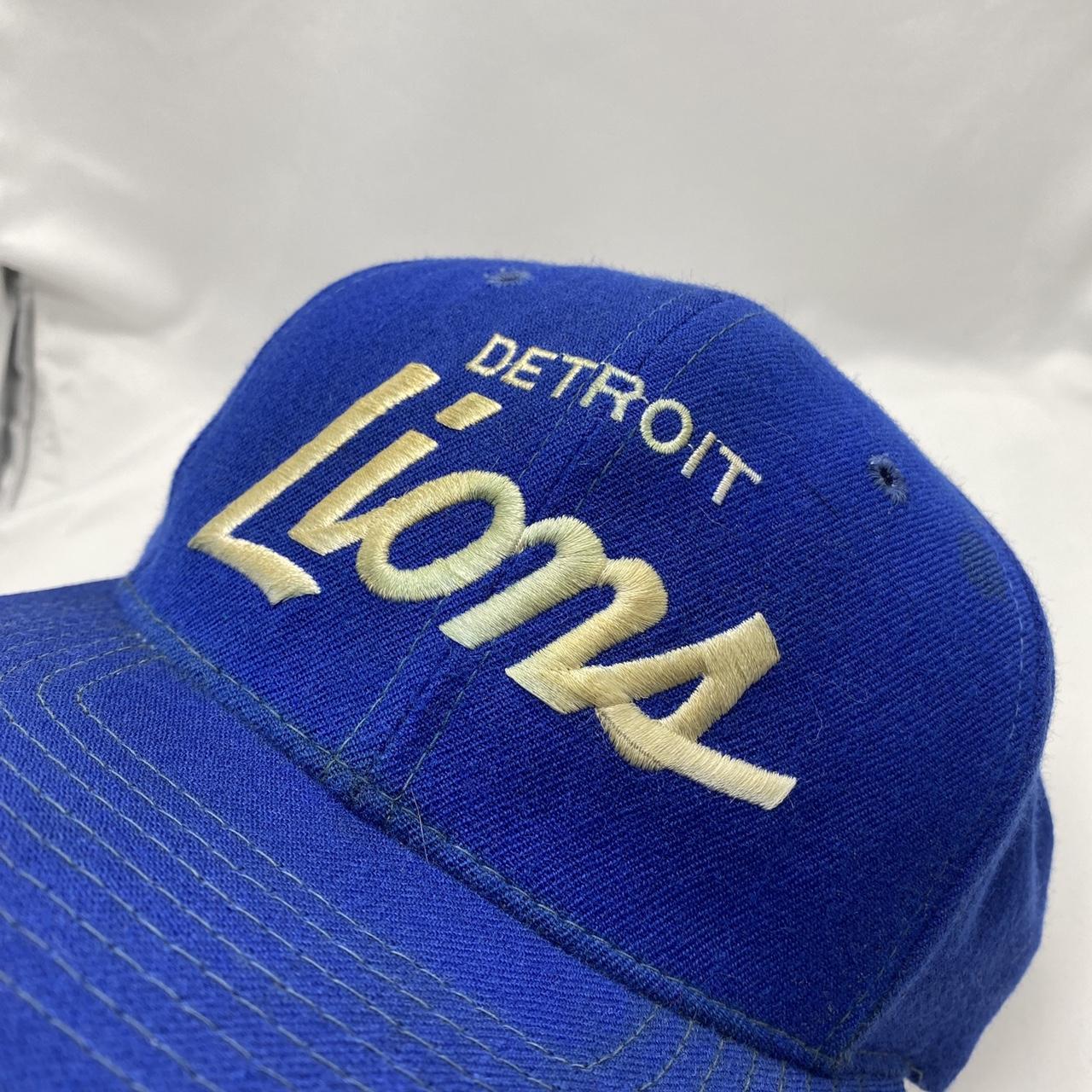 Detroit Lions All Wool Starters Hat Small hole - Depop