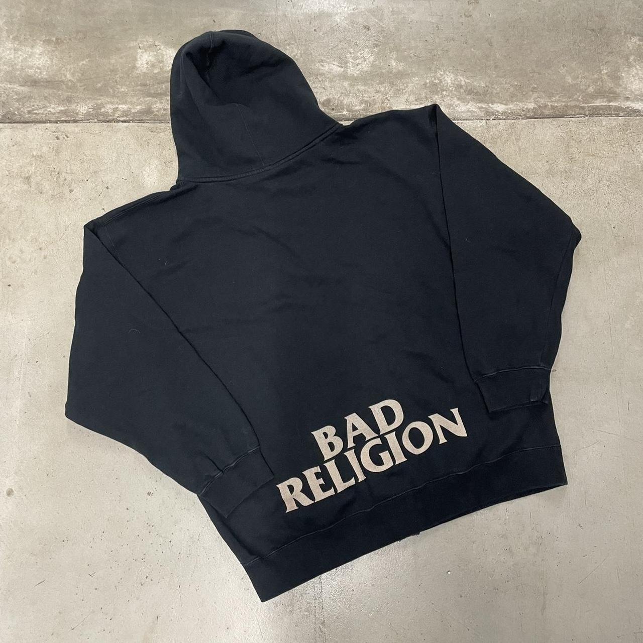 Y2K bad religion cross hoodie jesse pinkman... - Depop