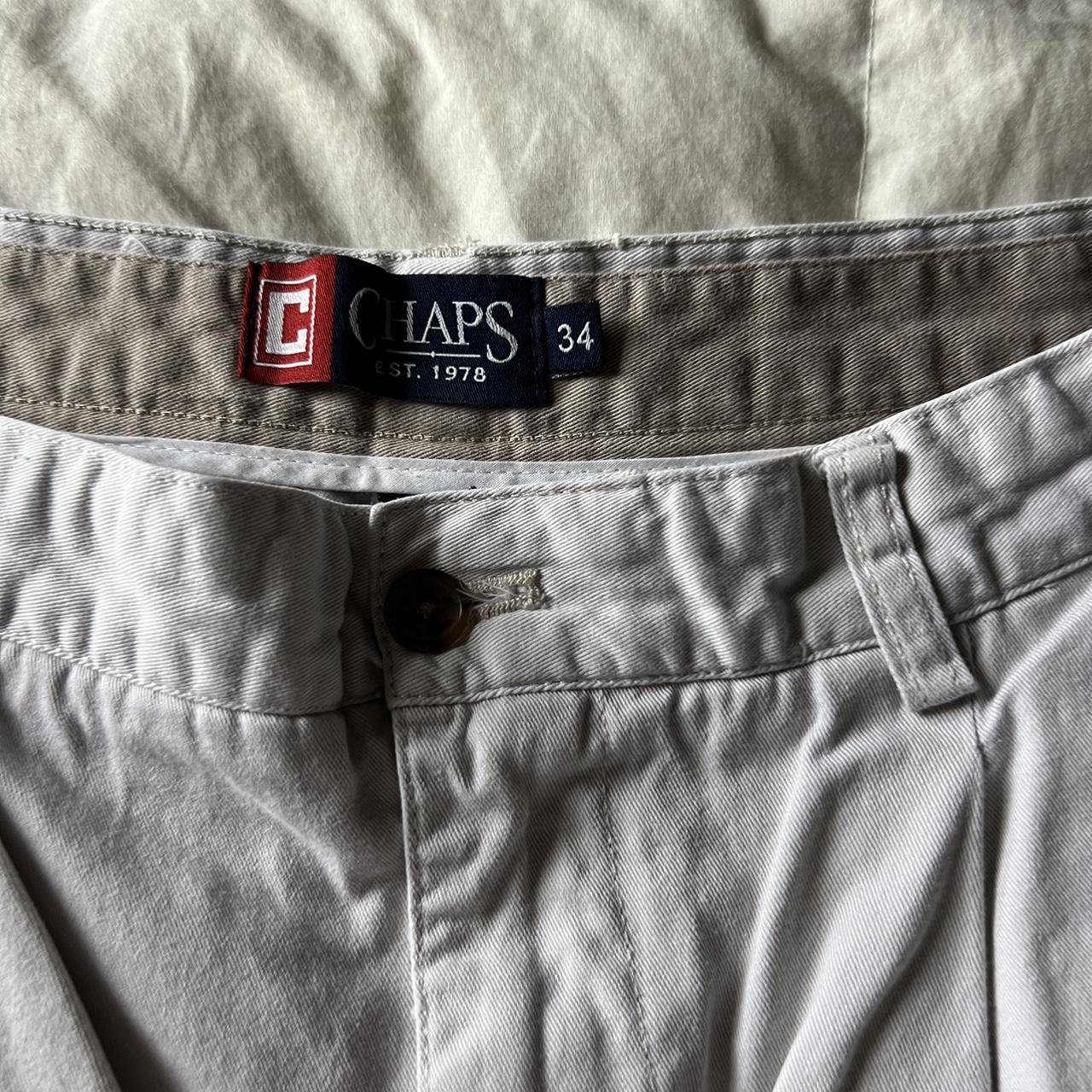 Chaps Men's Khaki Shorts Depop