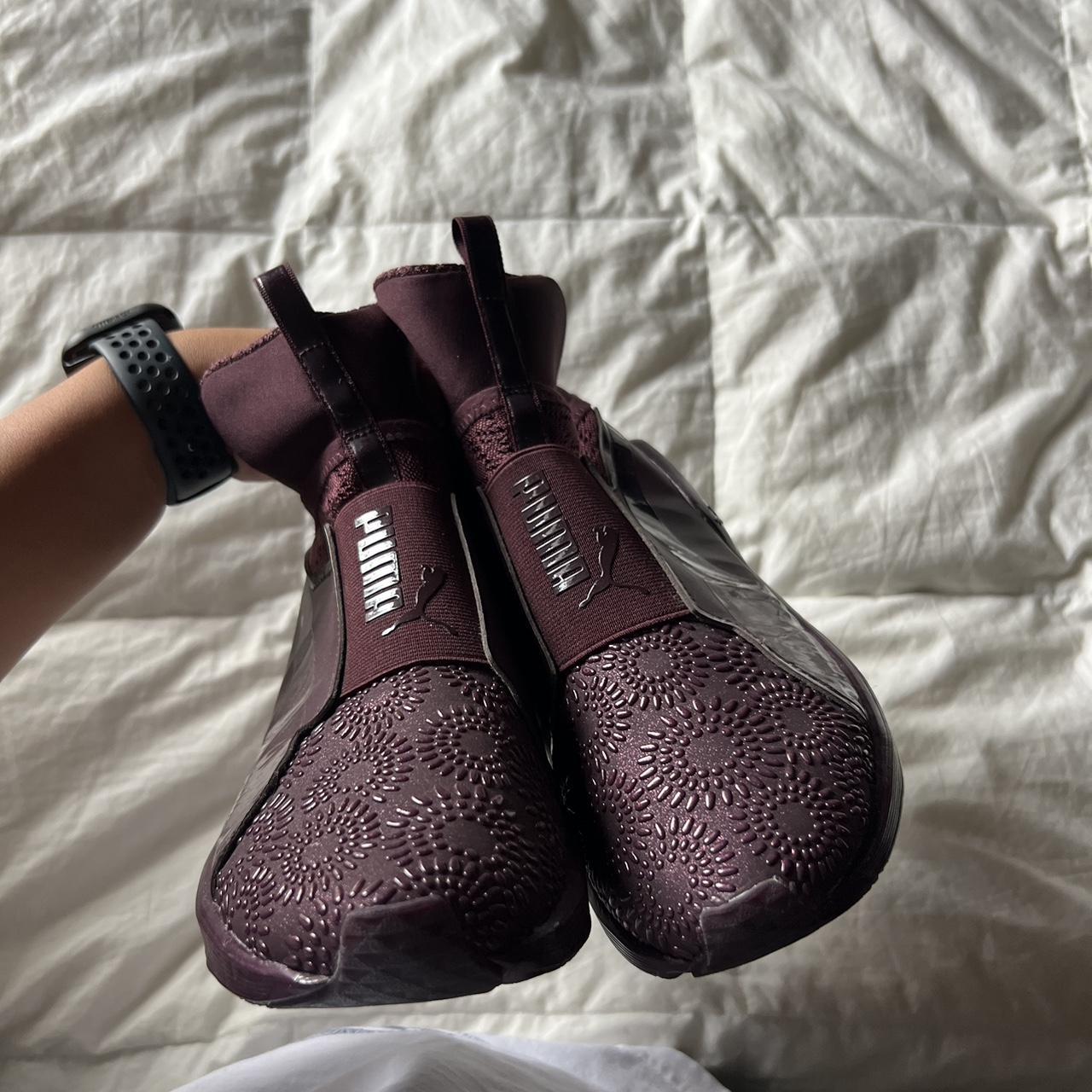 Puma Women's Purple Trainers Depop