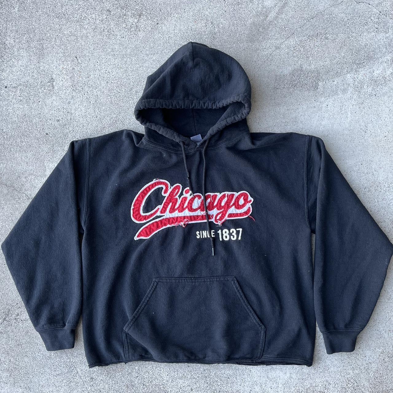 Chicago Hoodie - patch logo front - precropped... - Depop