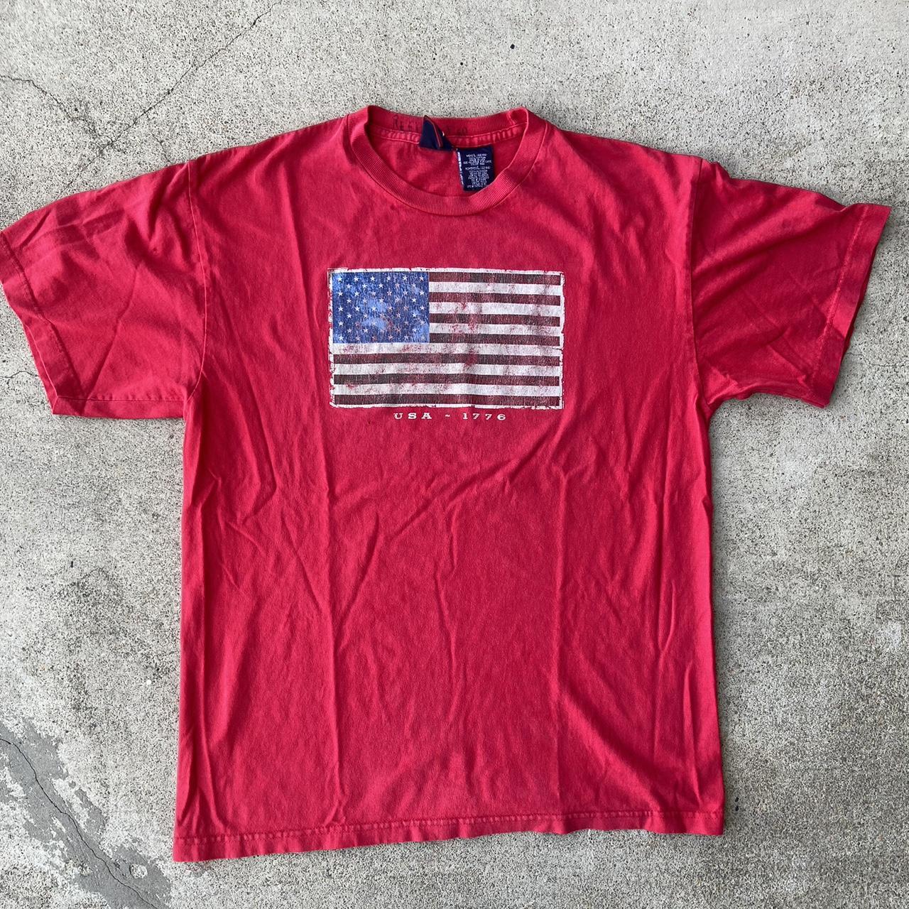 70s vintage American Flag Tee All items are... - Depop